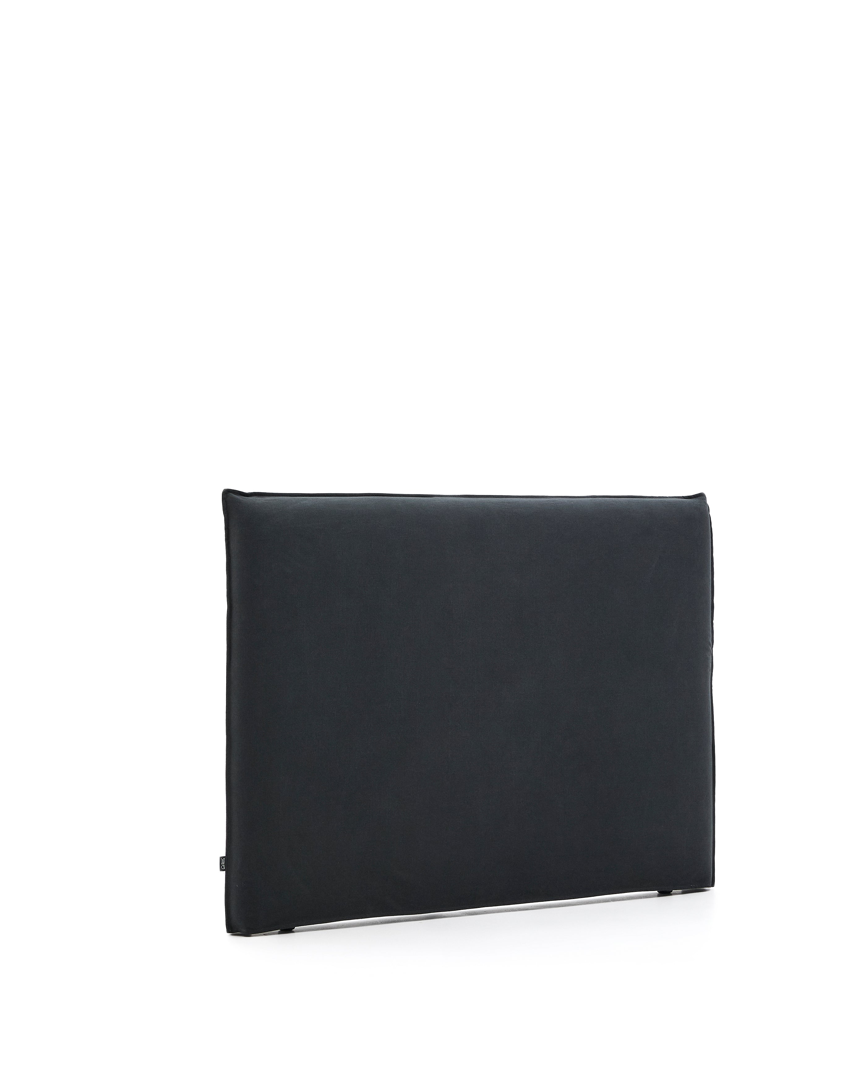 Anthracite grey linen and cotton Jaira headboard with removable cover for a 150 cm FSC Mix Credit bed - Product Image