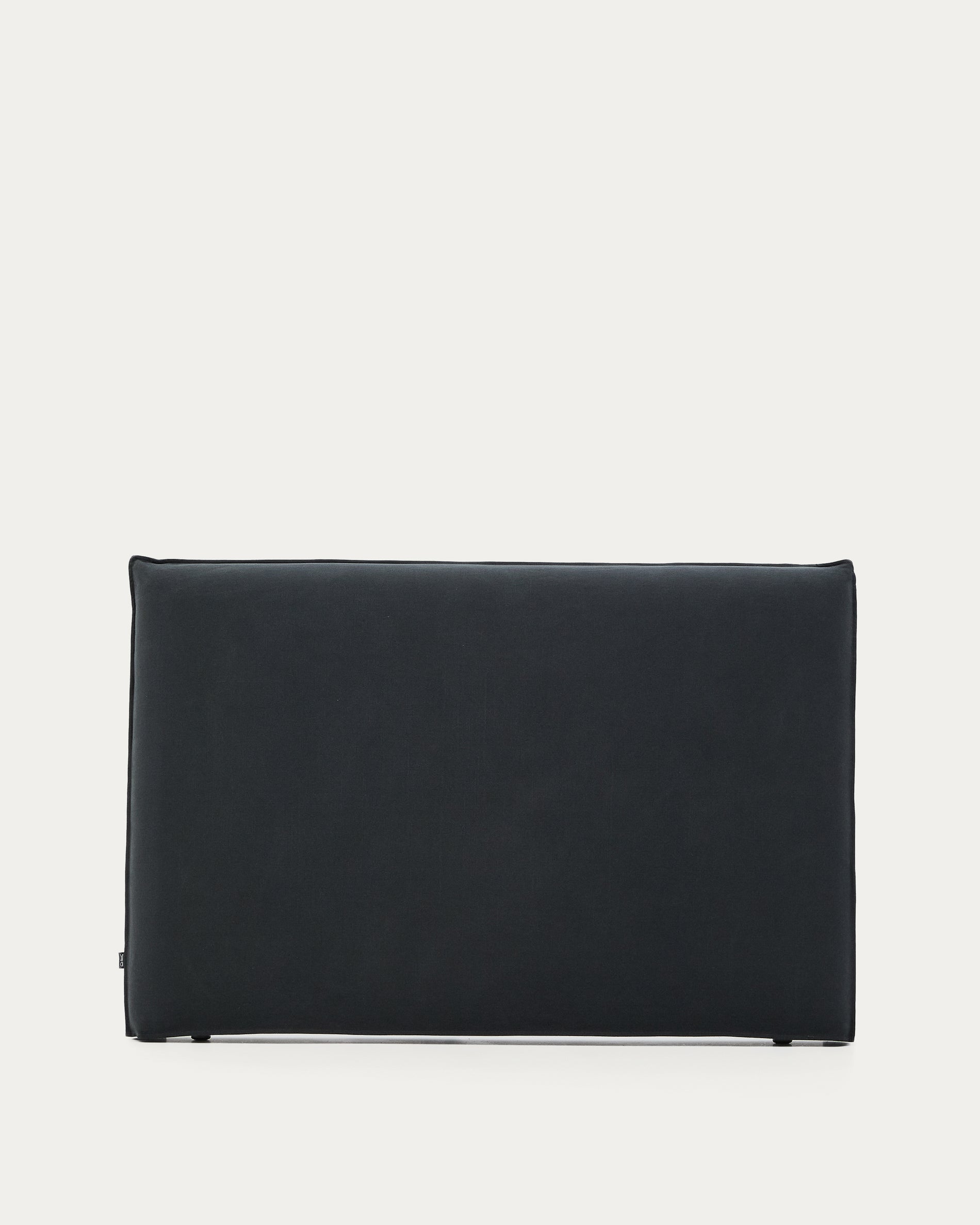 Anthracite grey linen and cotton Jaira headboard with removable cover for a 160 cm FSC Mix Credit bed - Product View