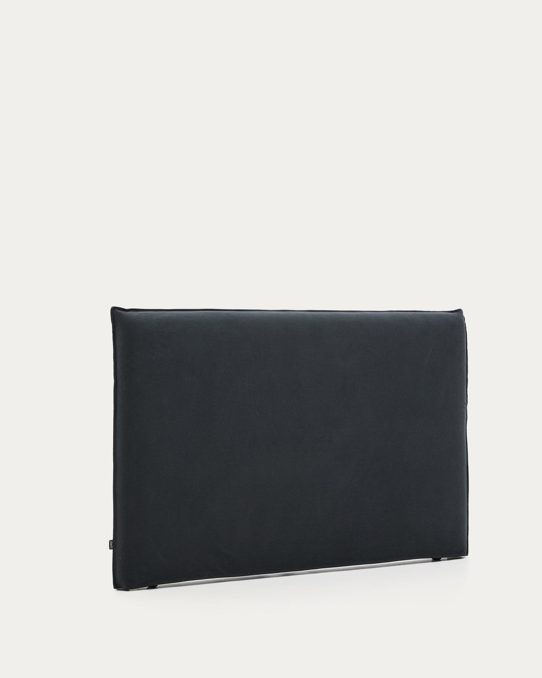 Anthracite grey linen and cotton Jaira headboard with removable cover for a 180 cm FSC Mix Credit bed - Product View