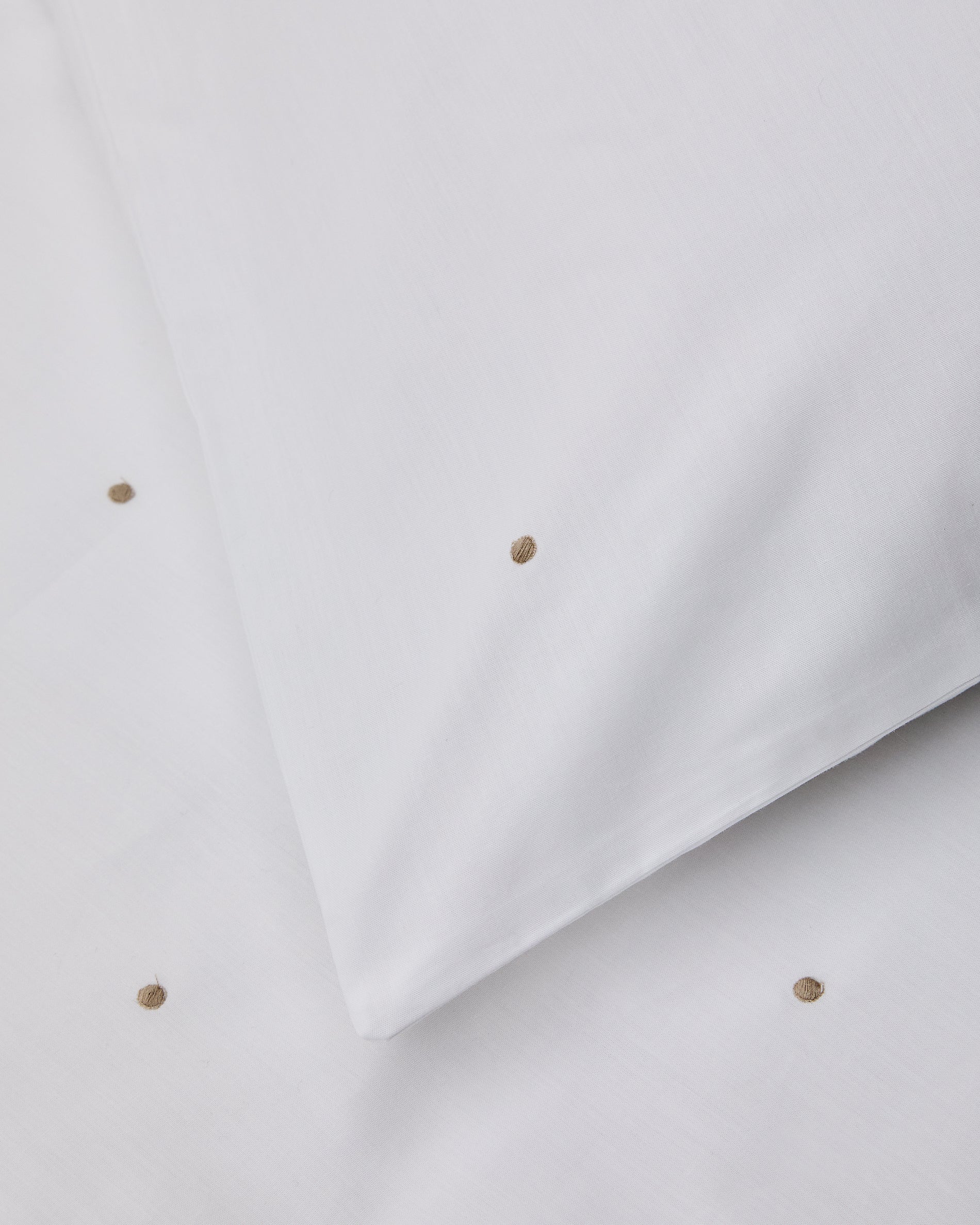 Sontag white, cotton percale, embroidered bedspread and pillowcase set, for 90 cm bed