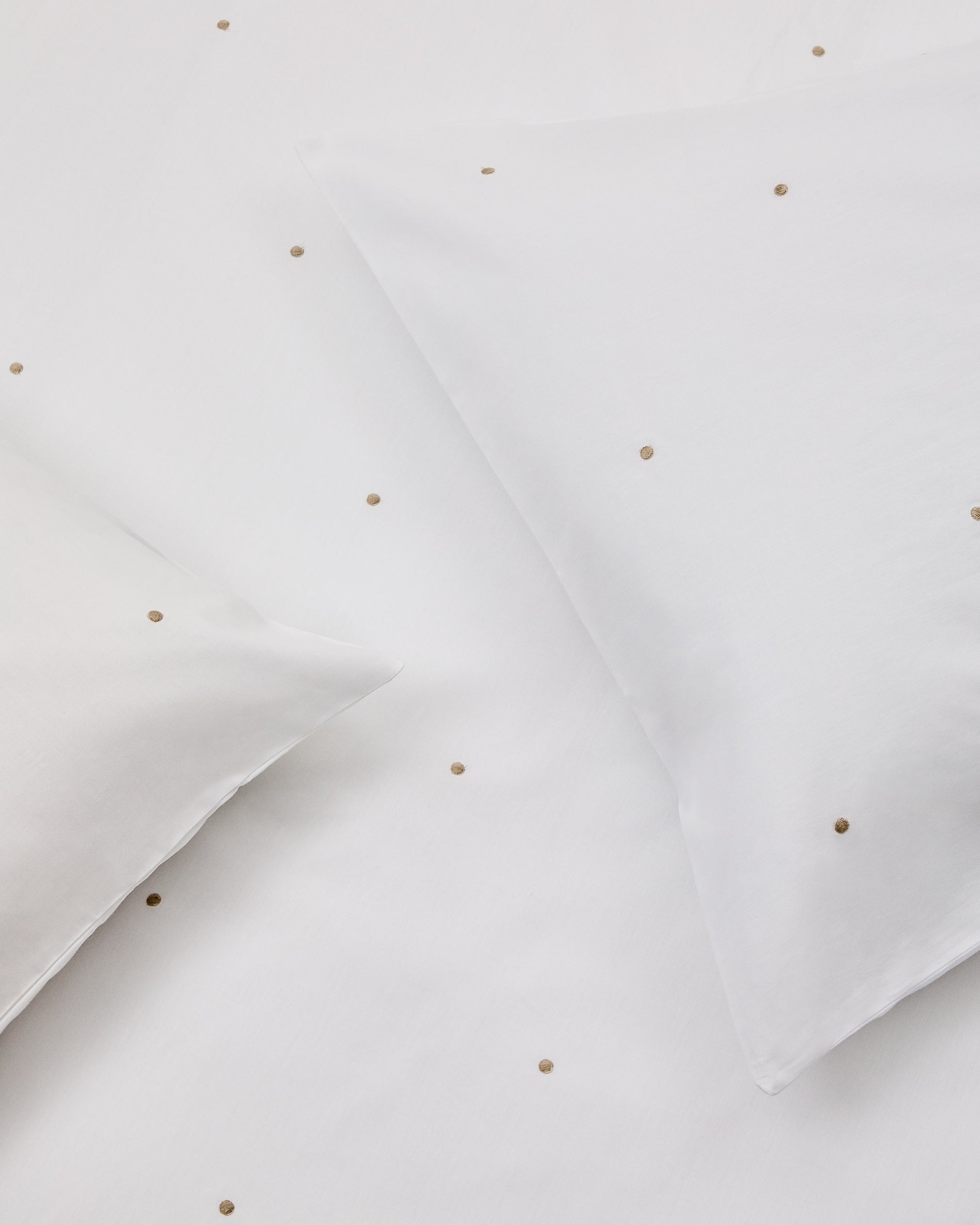 Sontag white, cotton percale, embroidered bedspread and pillowcase set, for 150 cm bed