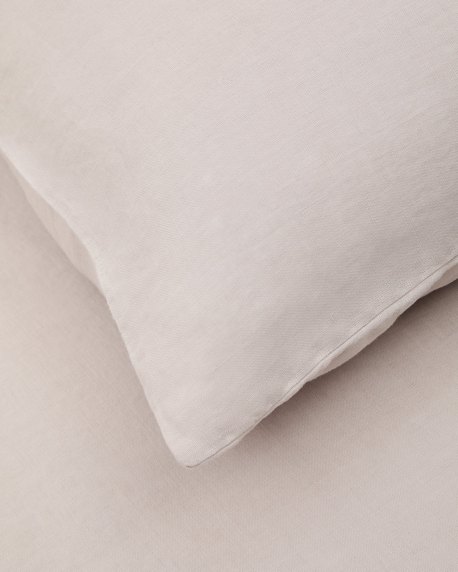 Simmel grey, cotton and linen duvet and pillow cover set, 180 cm bed - Detail