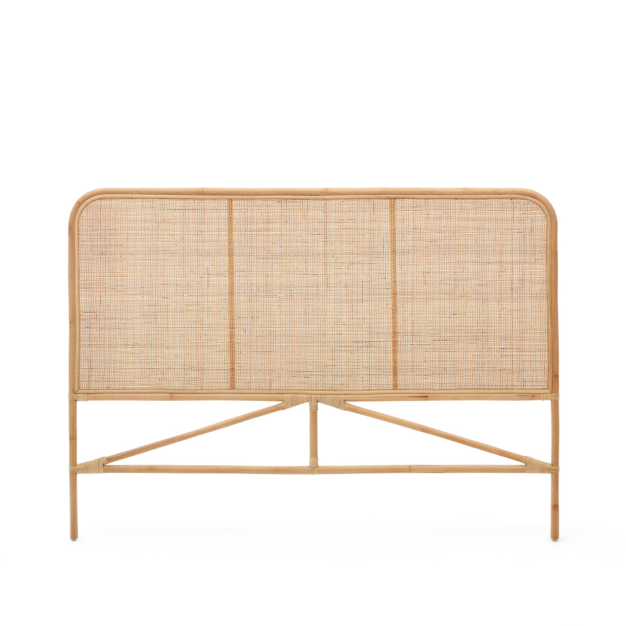 Quiterie rattan headboard with a natural finish, 150/160 cm - Product Image