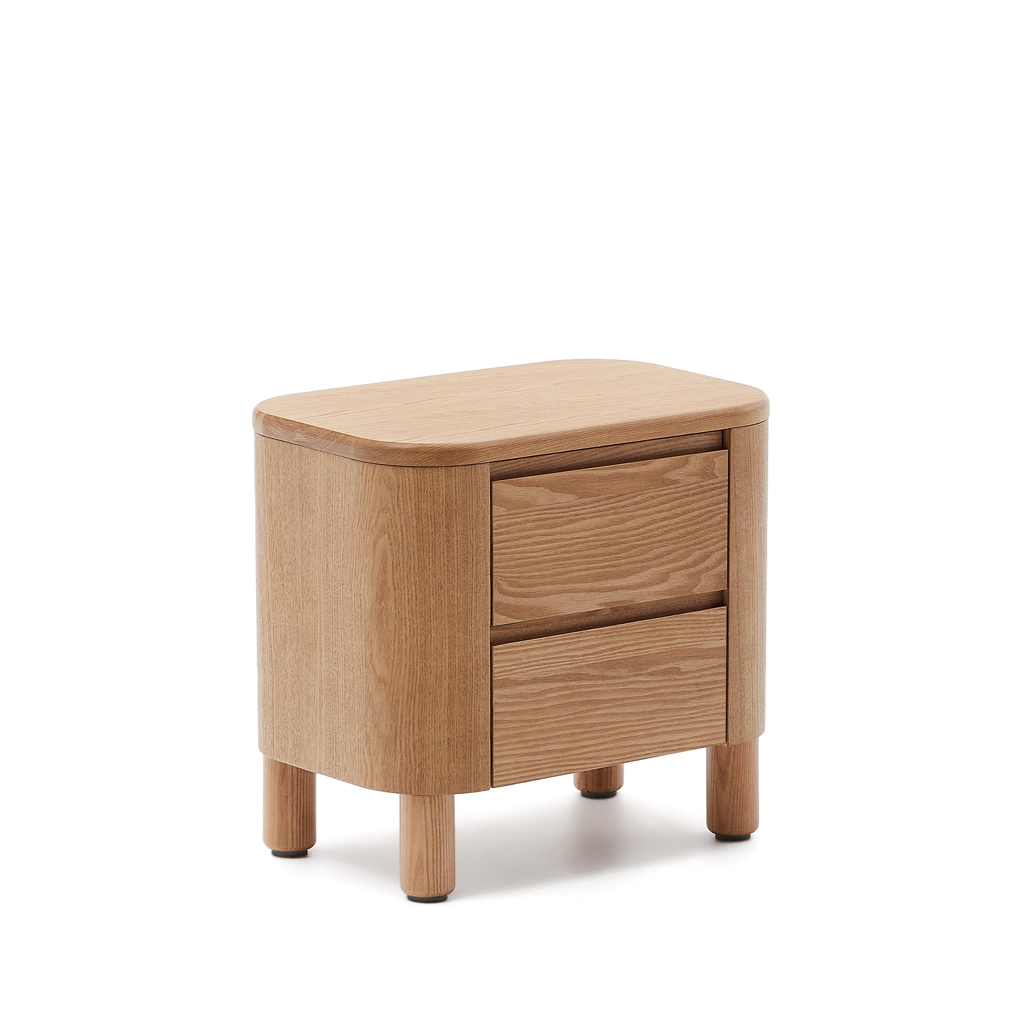 Salaya bedside table in ash plywood FSC Mix Credit, 55 cm x 50 cm - Product Image