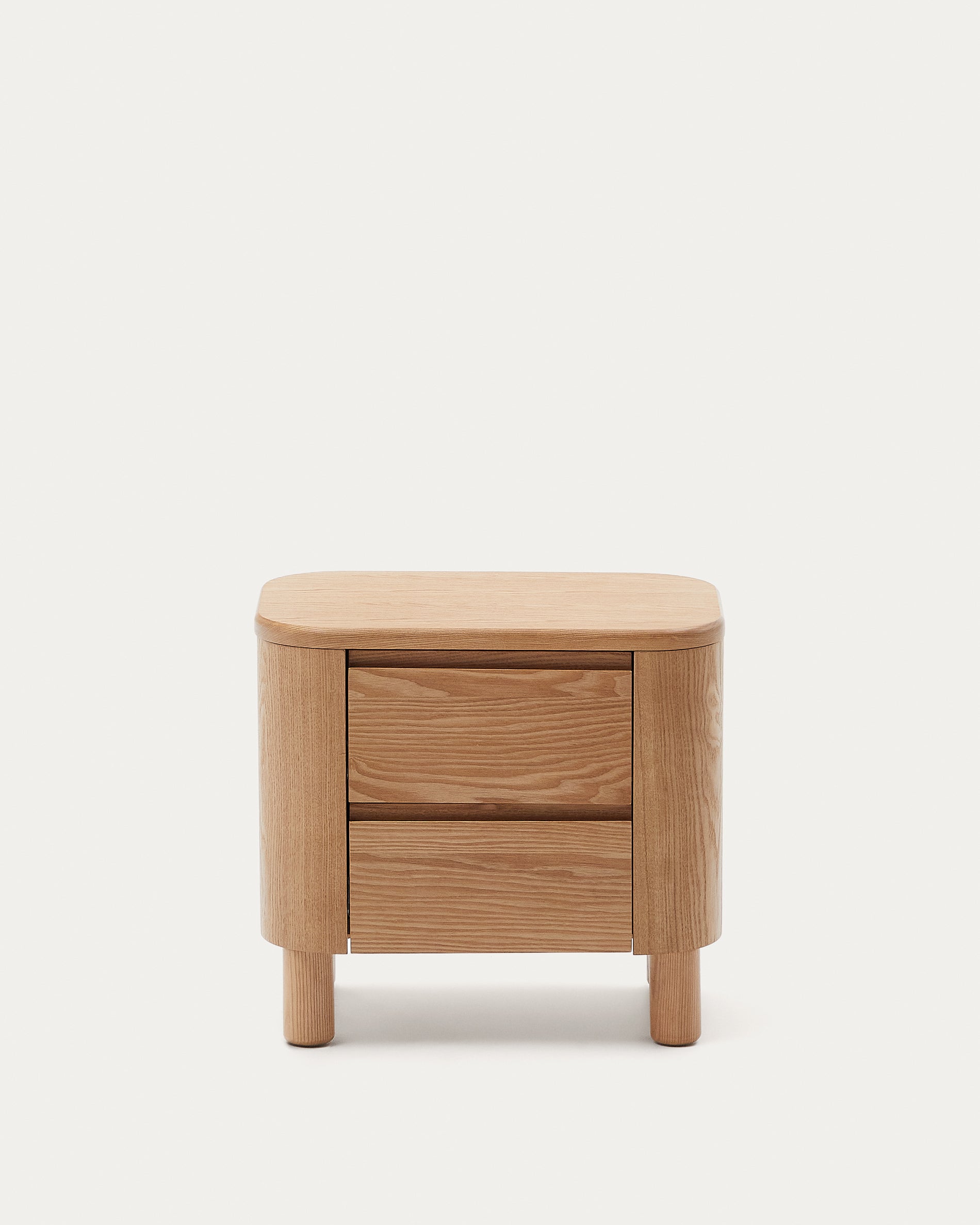 Salaya bedside table in ash plywood FSC Mix Credit, 55 cm x 50 cm - Product View