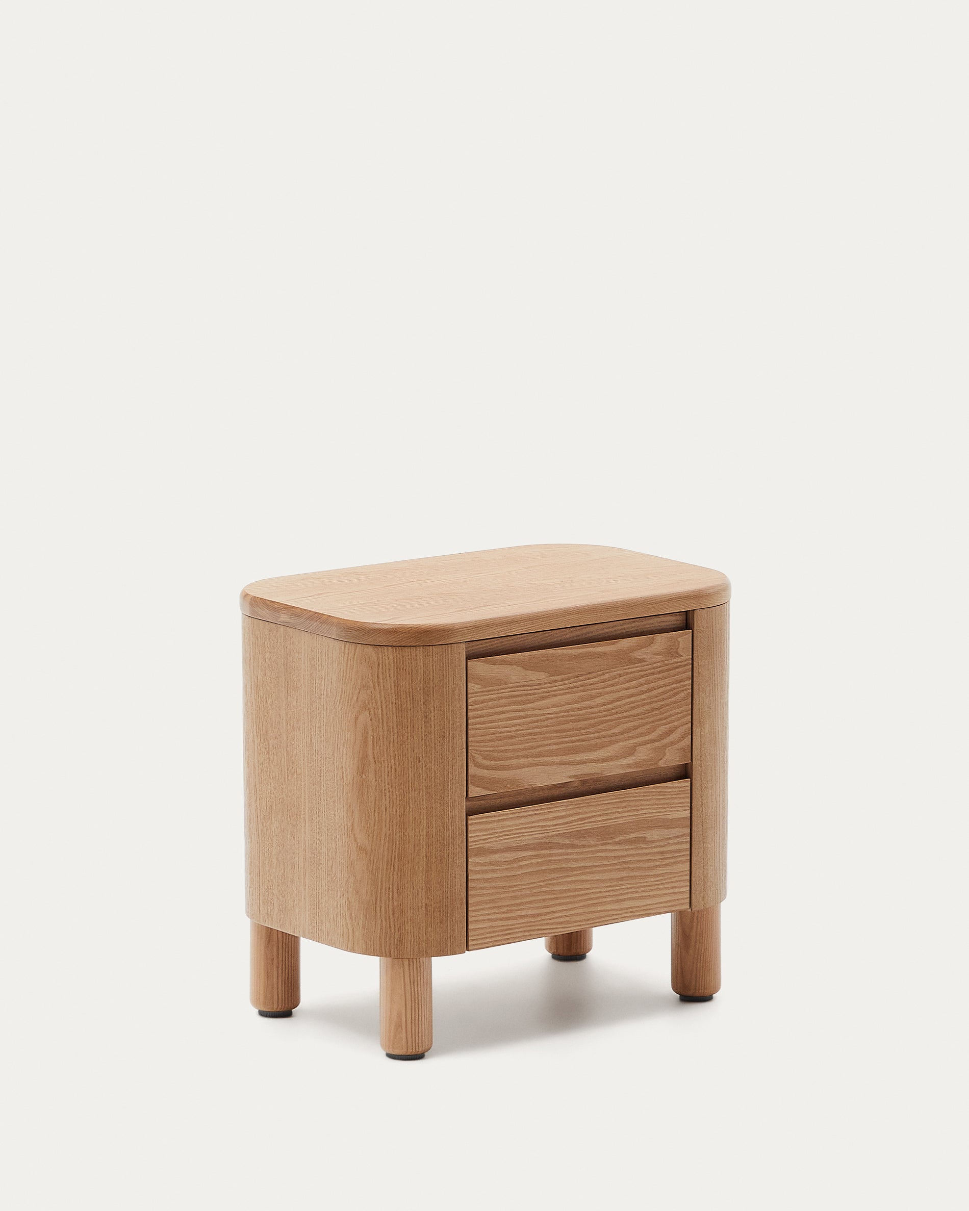 Salaya bedside table in ash plywood FSC Mix Credit, 55 cm x 50 cm - Product View