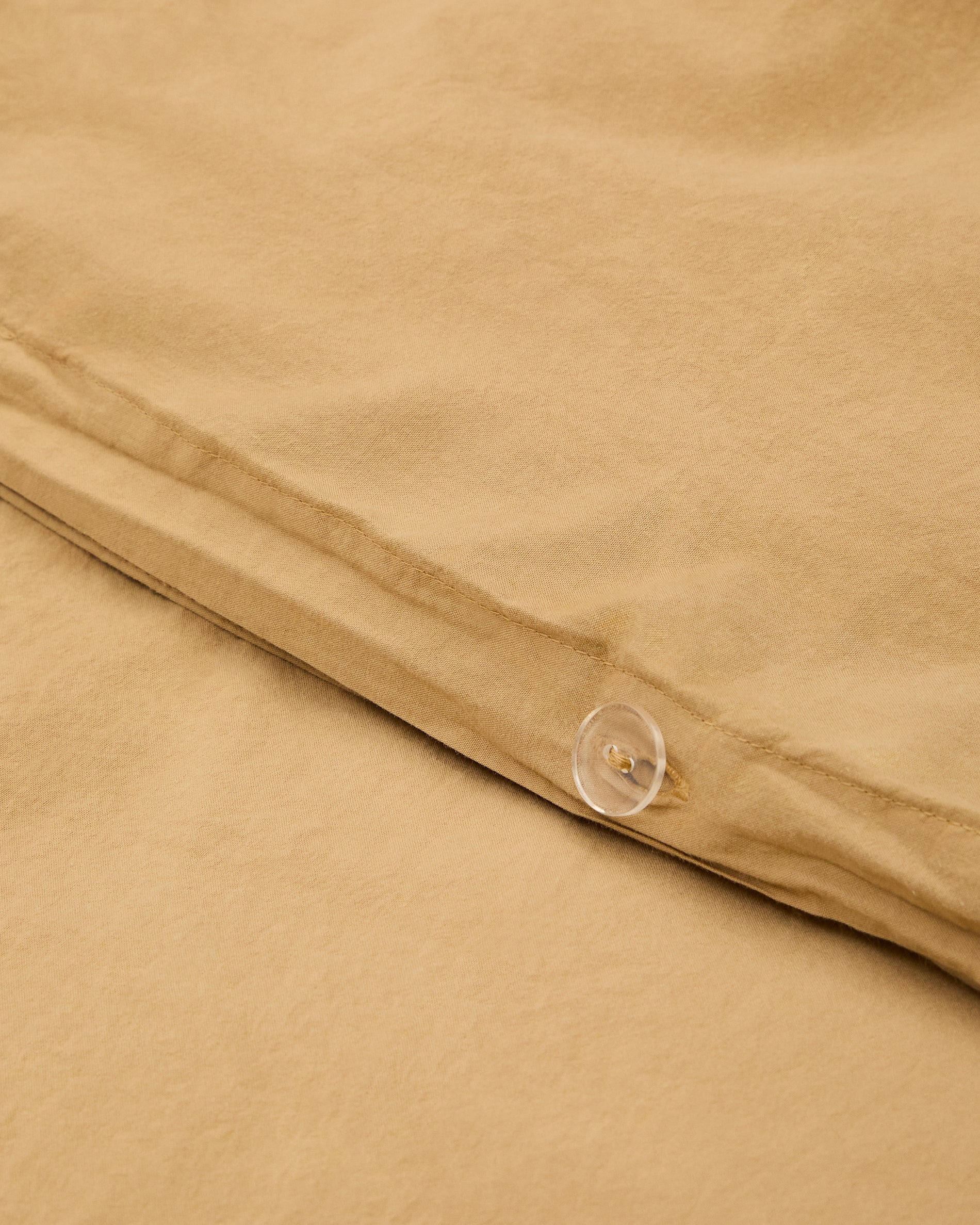 Sifinia mustard bedspread and pillowcase set, 100% cotton with percale fringes, for a 90 cm bed