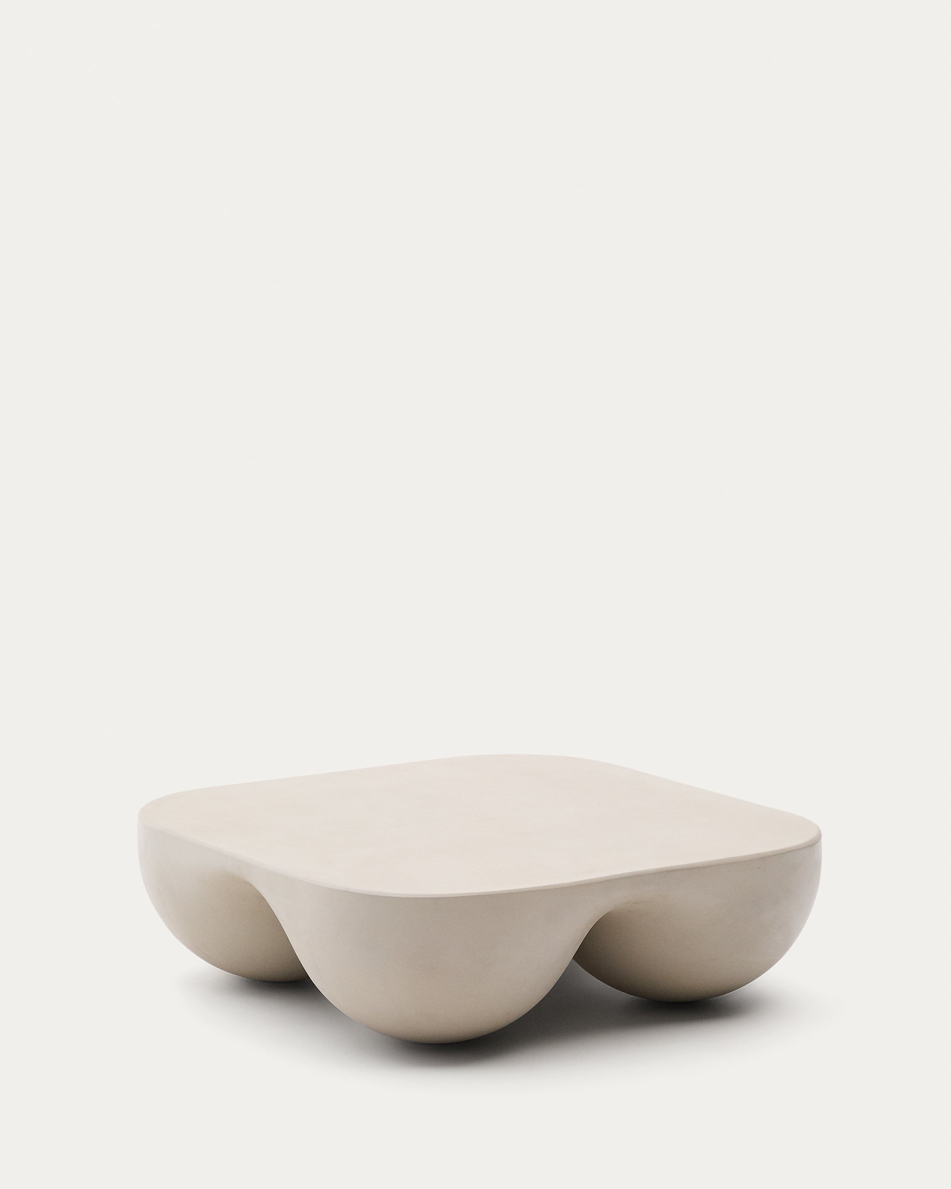 Colba polystone coffee table 100 x 100cm - Product View