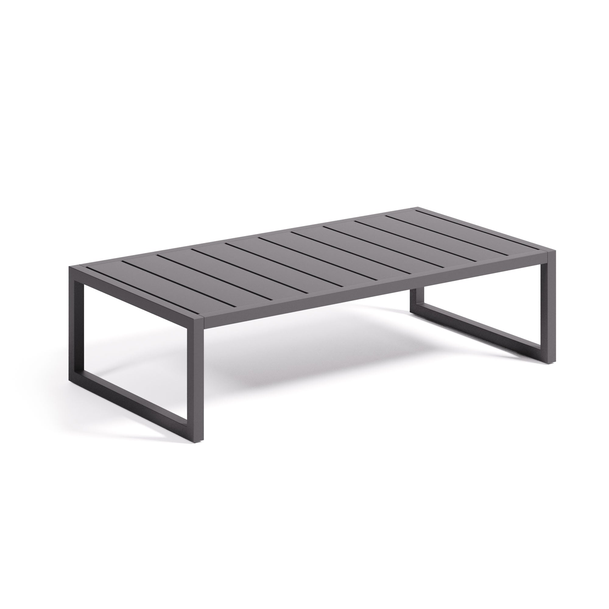 Comova 100% outdoor coffee table made from black aluminium, 60 x 114 cm - Product Image