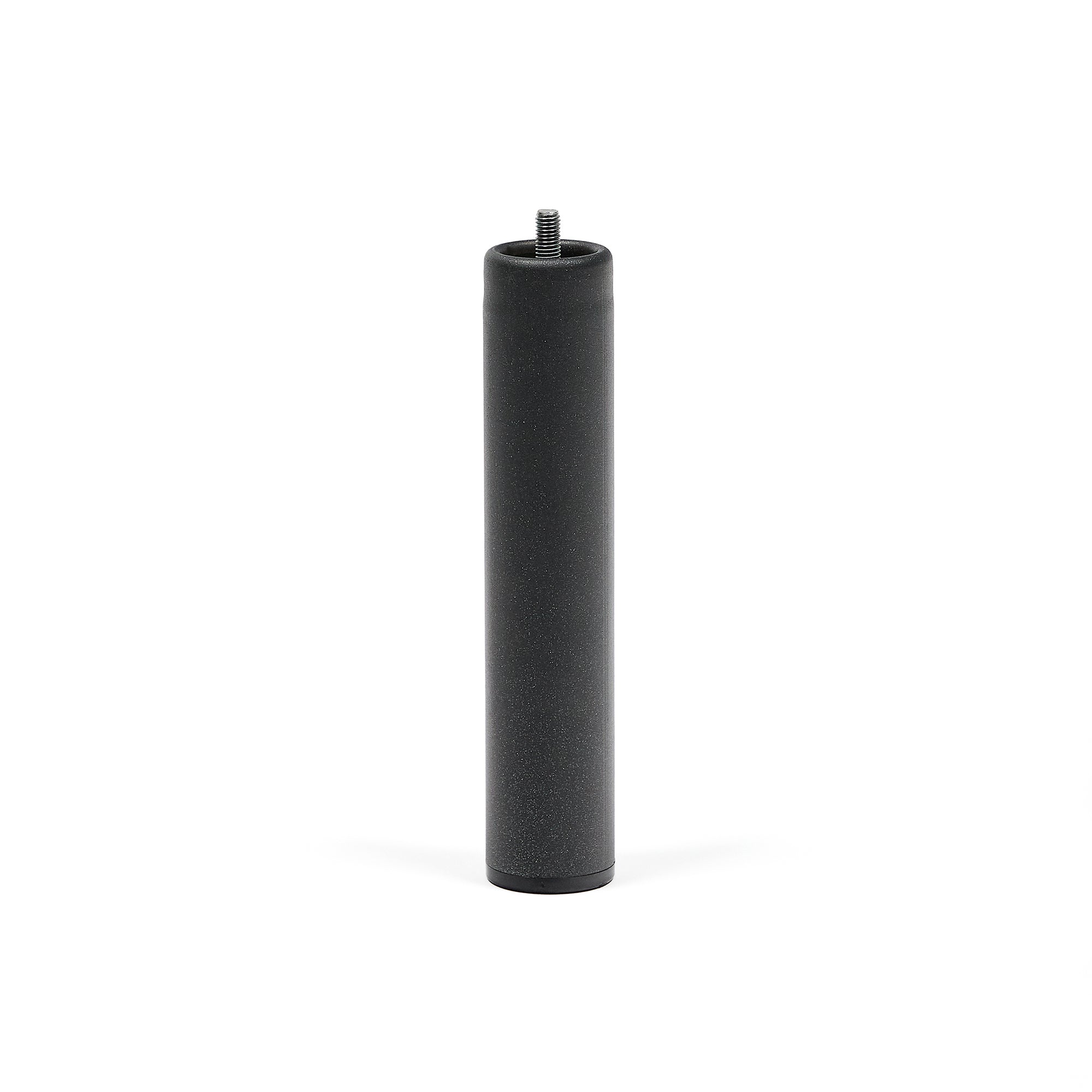 Lyx bed frame leg in anthracite grey metal - Product Image