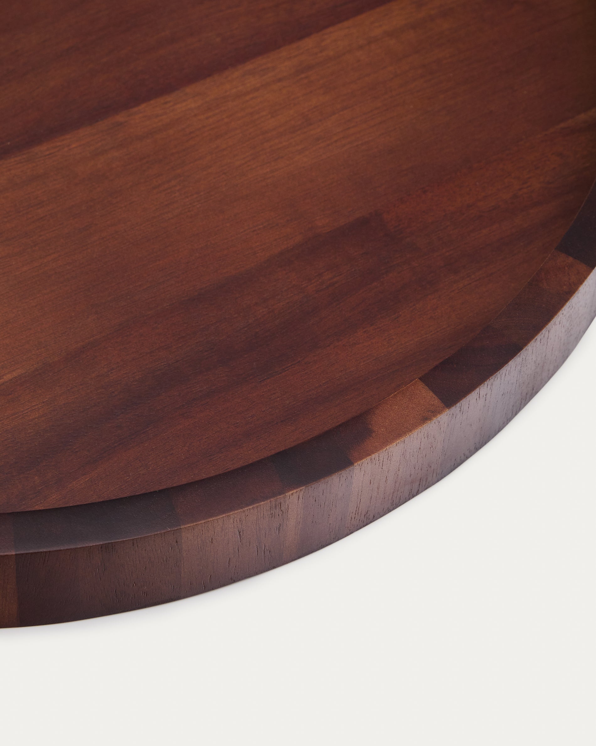 Zoa tray made of acacia wood in a dark finish FSC 100% Ø50 cm - Detail