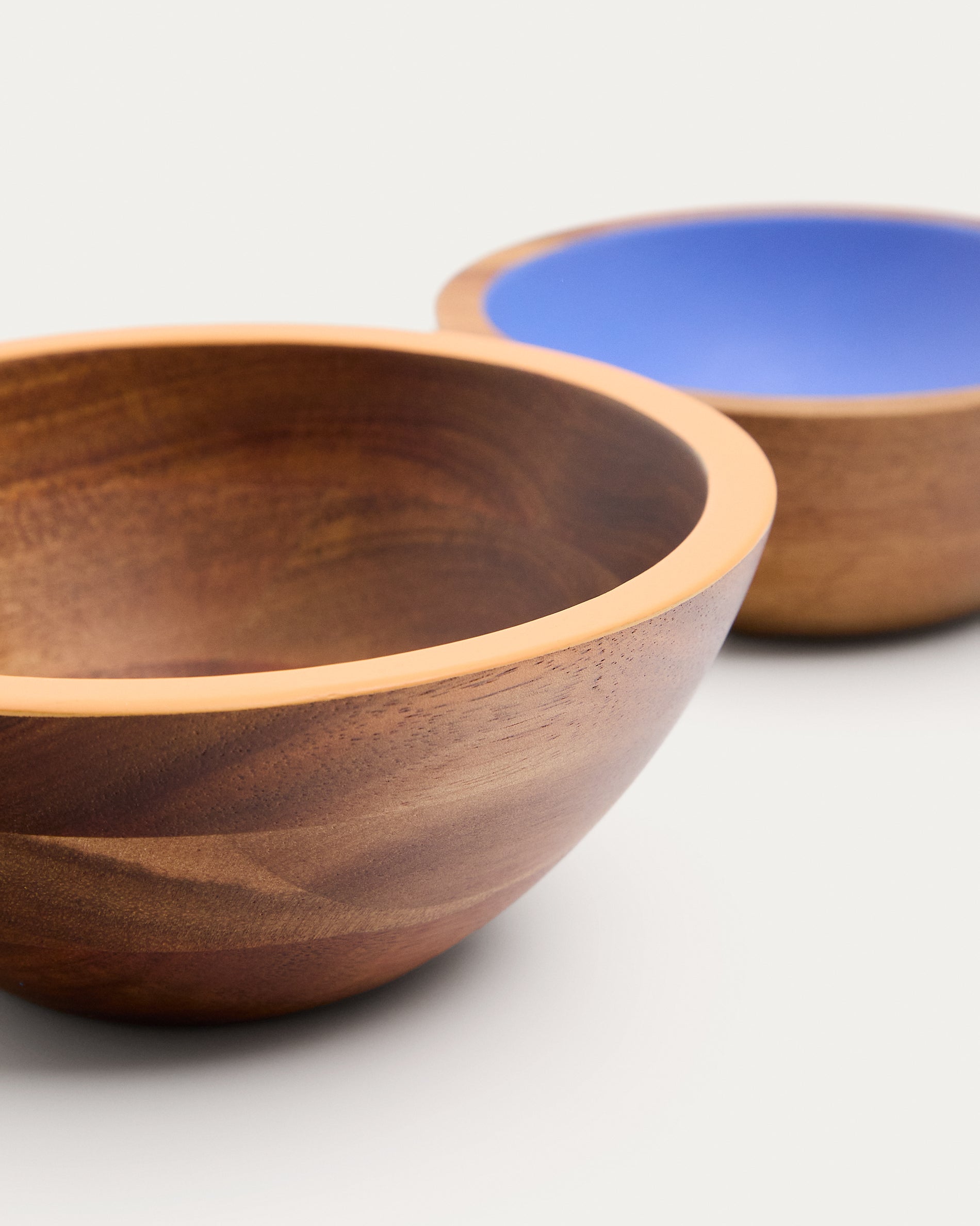Zairin 2-piece, multi-colored, FSC 100% acacia wood bowl set