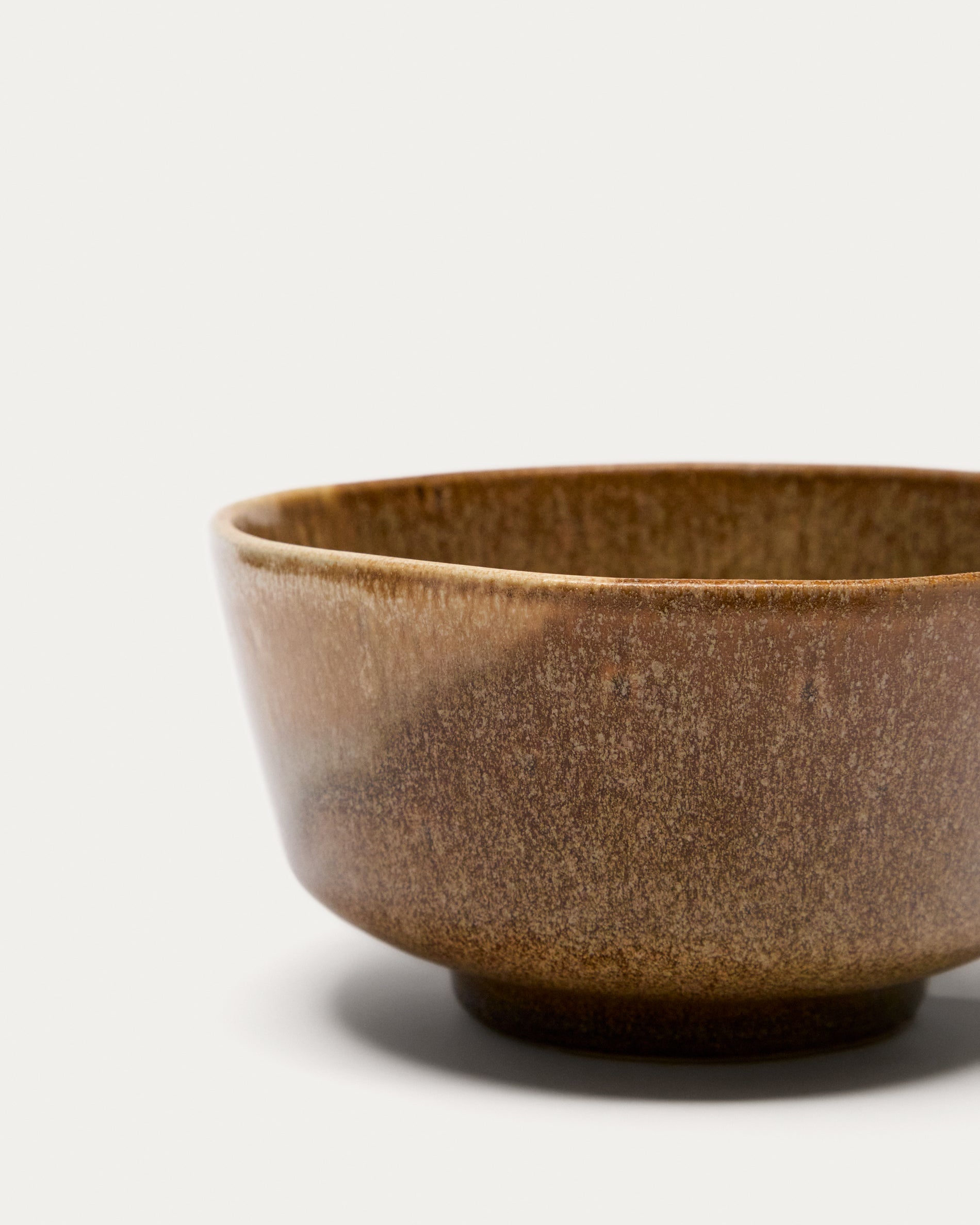 Brown ceramic Nagoli bowl - Detail