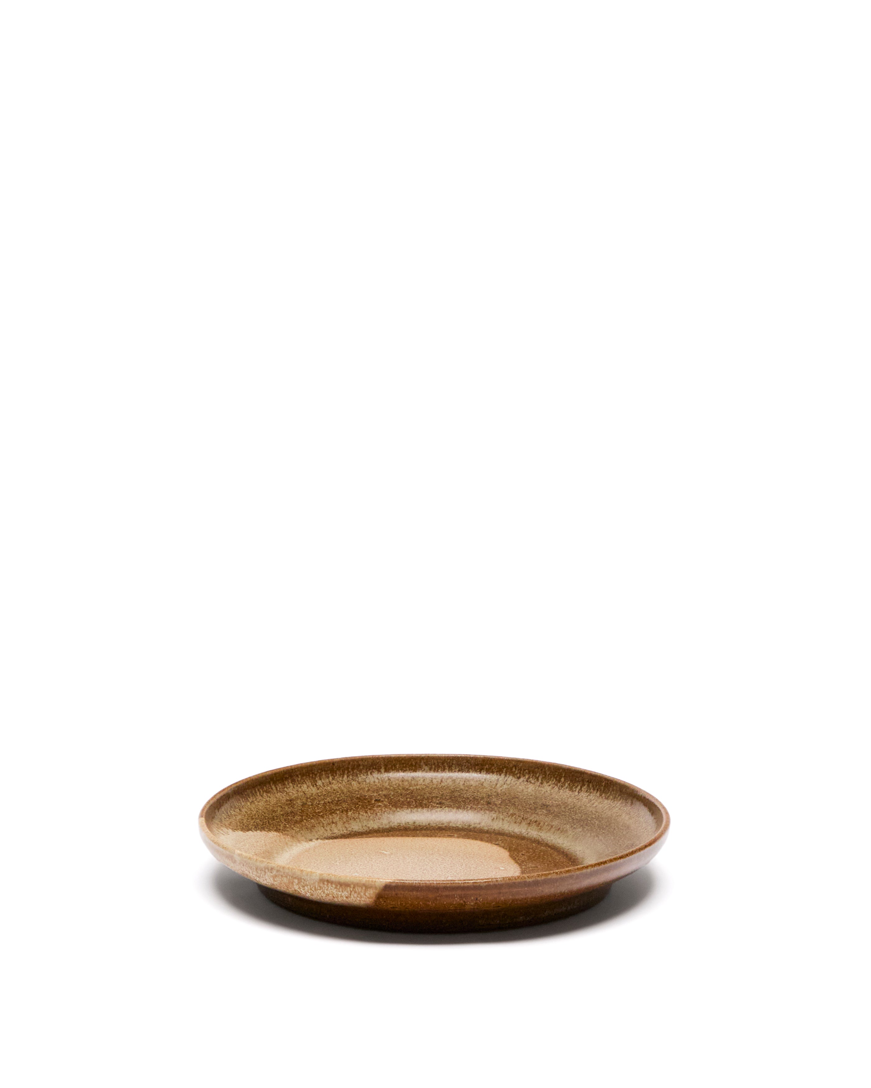 Brown ceramic Nagoli dessert plate - Product Image