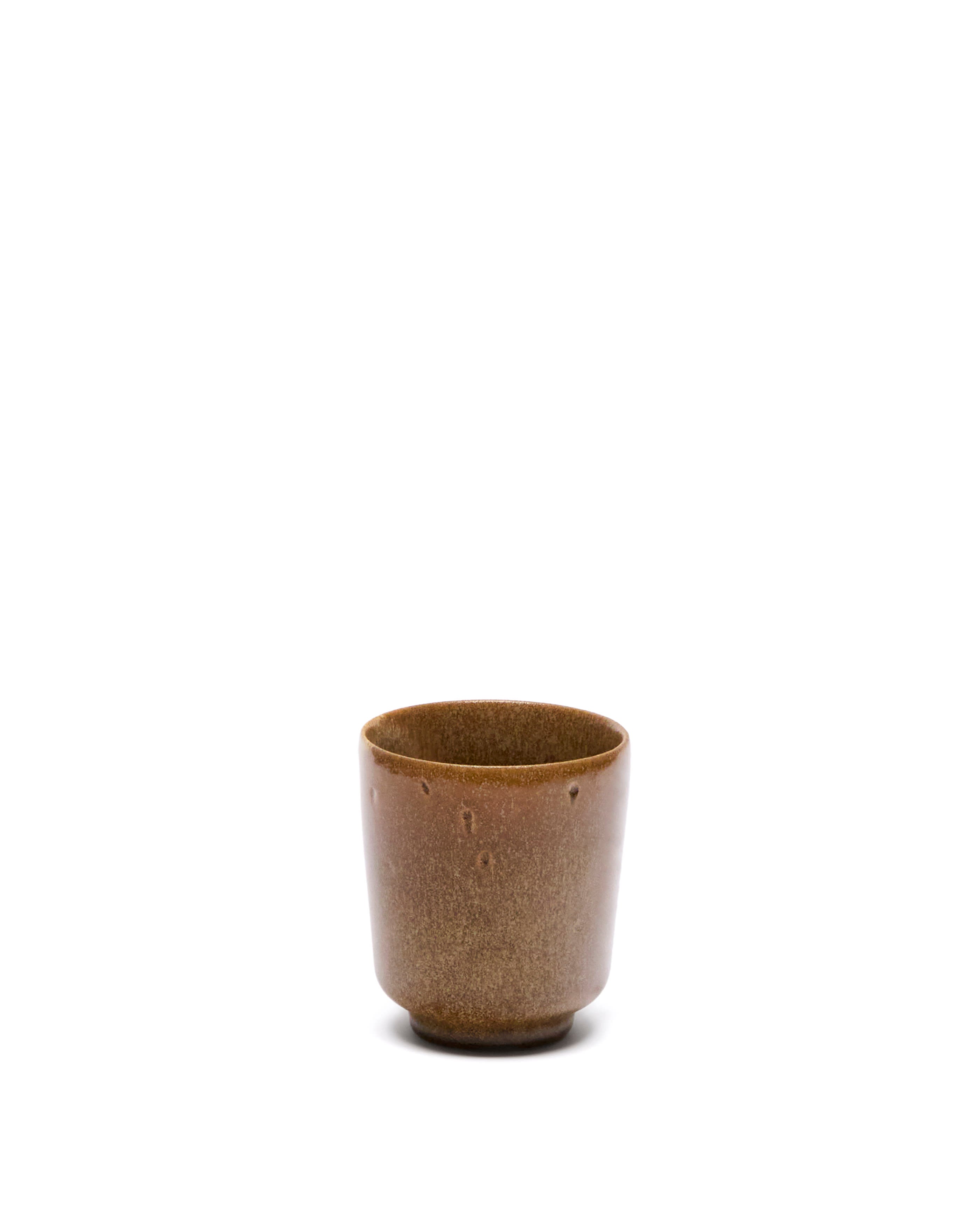 Brown ceramic Nagoli cup