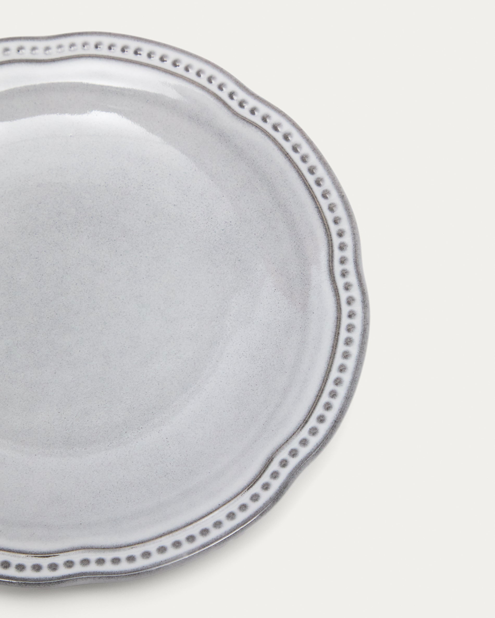 Blue ceramic Dovec dessert plate - Detail