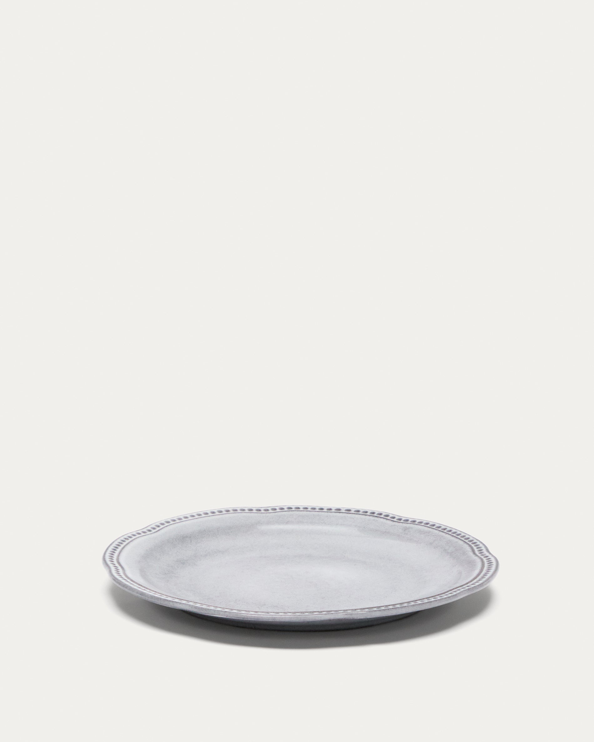 Blue ceramic Dovec flat plate - Product View