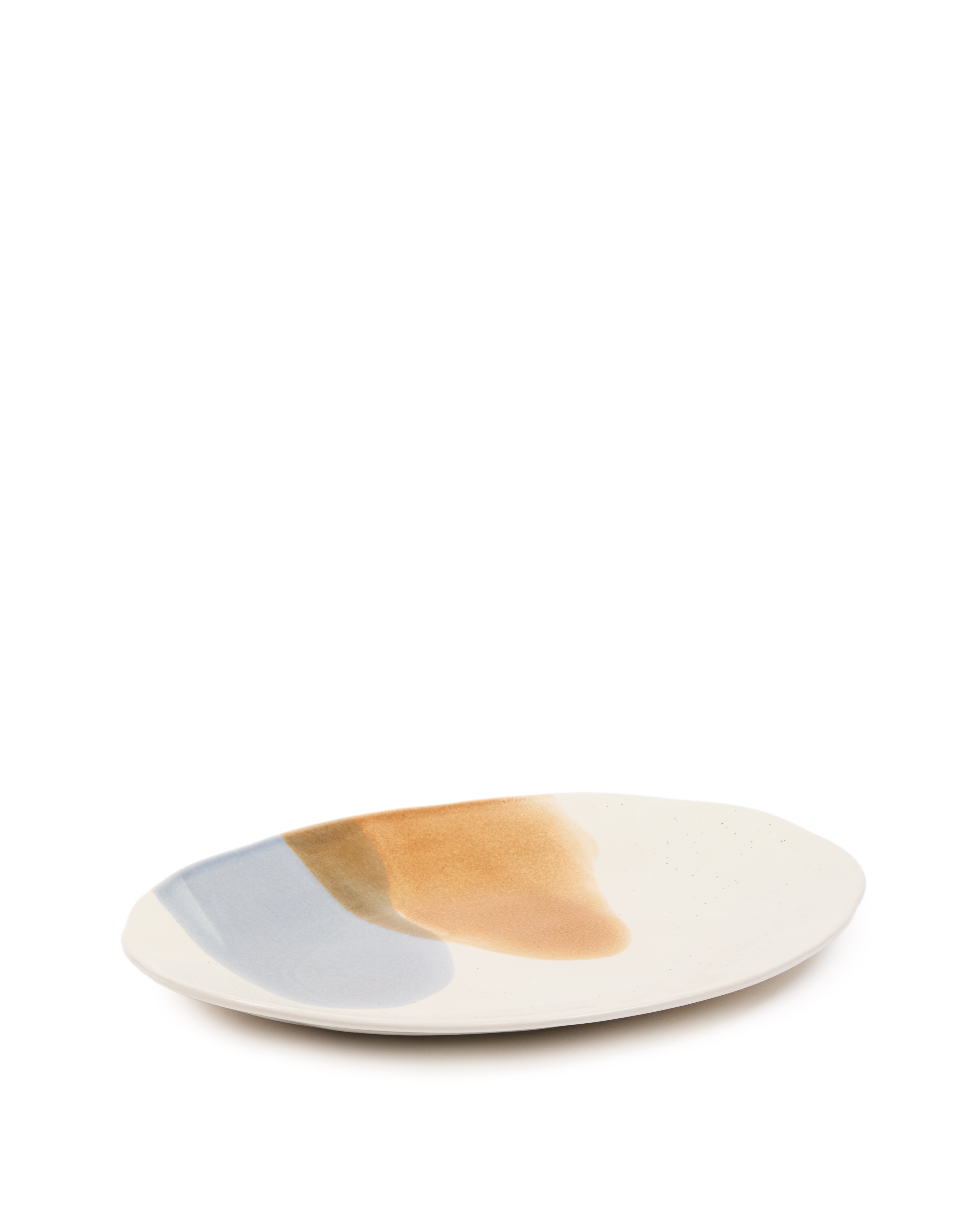 Large multicoloured ceramic Miglo dish - Product Image