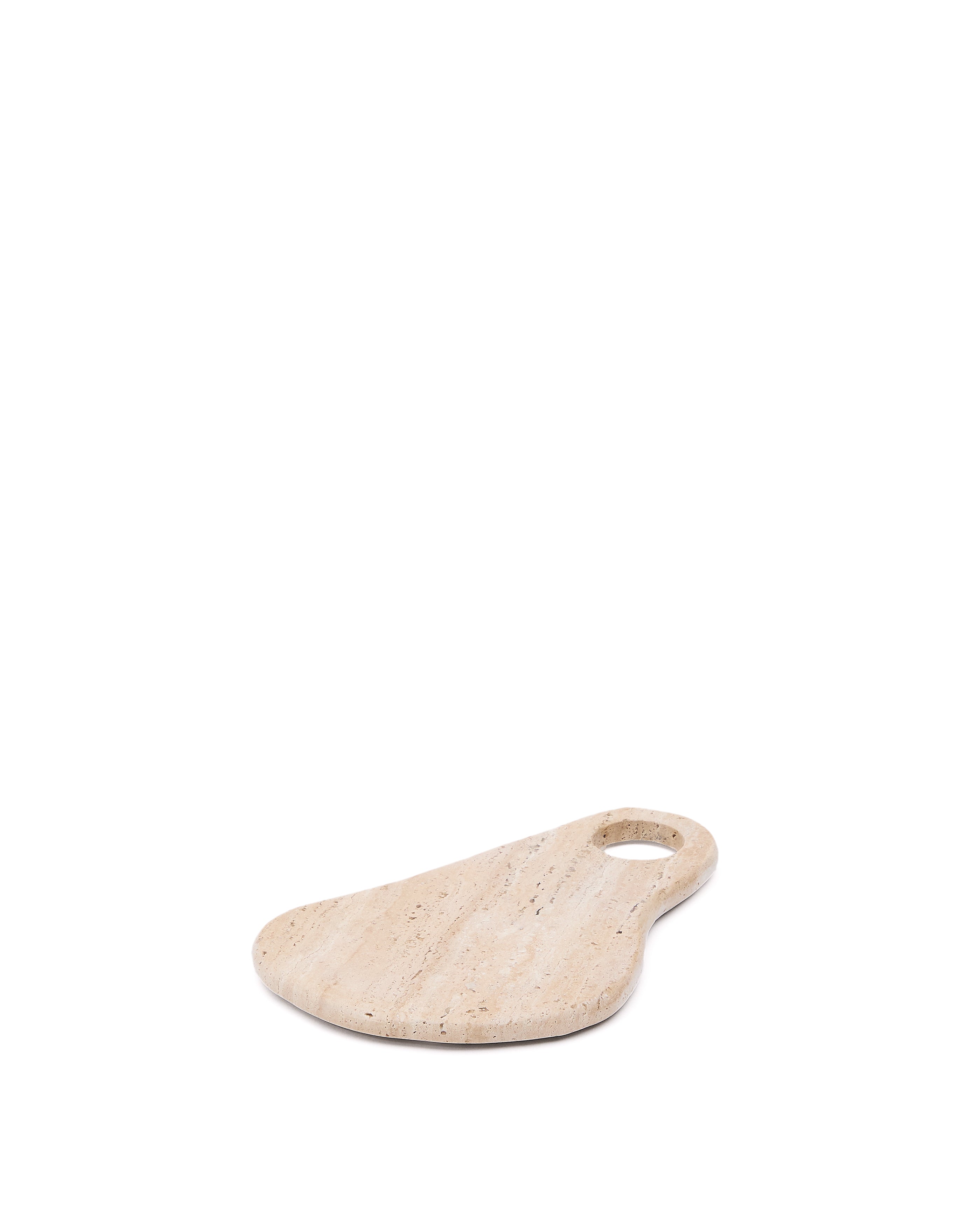 Zera serving board in beige marble - Product Image