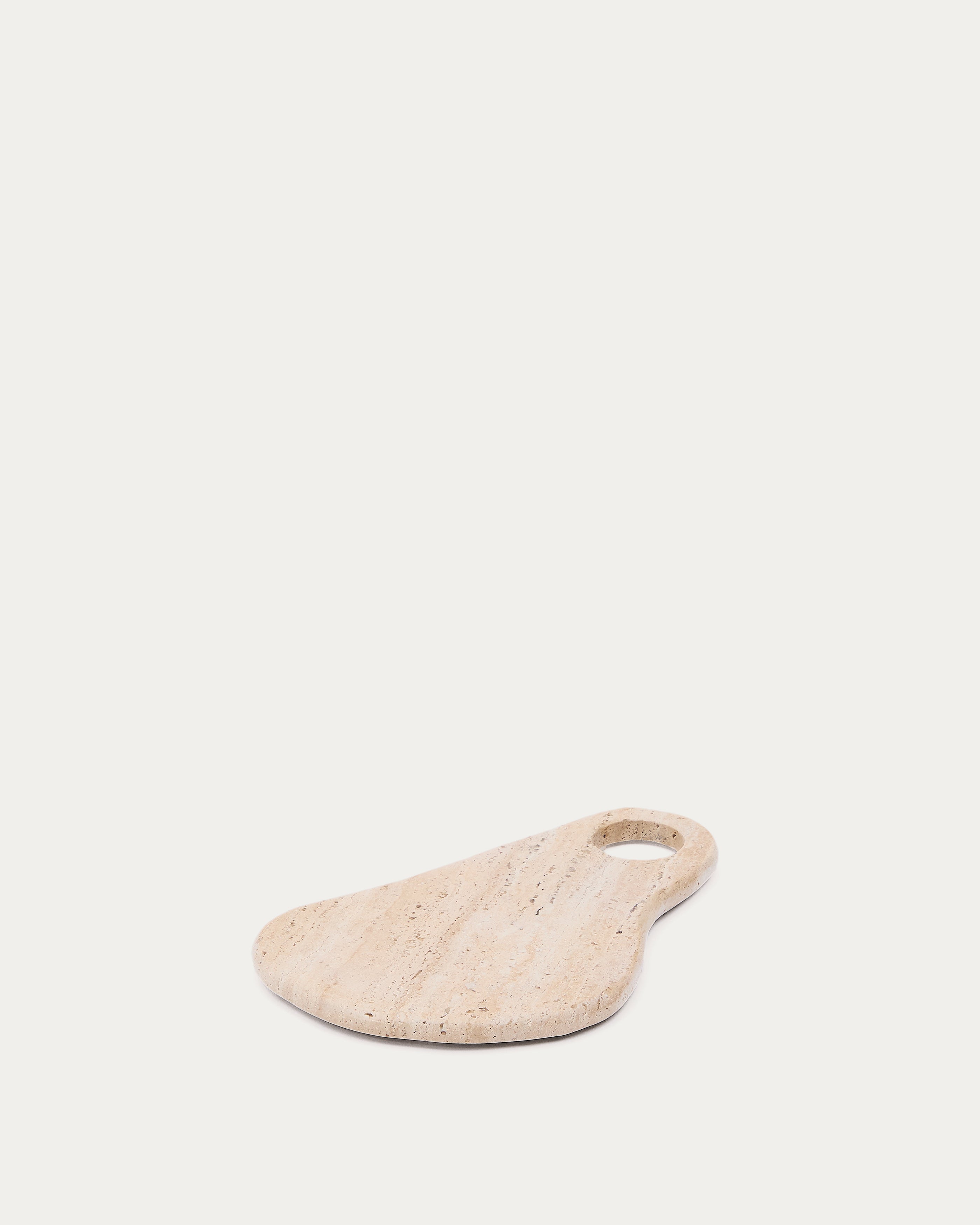 Zera serving board in beige marble - Product View