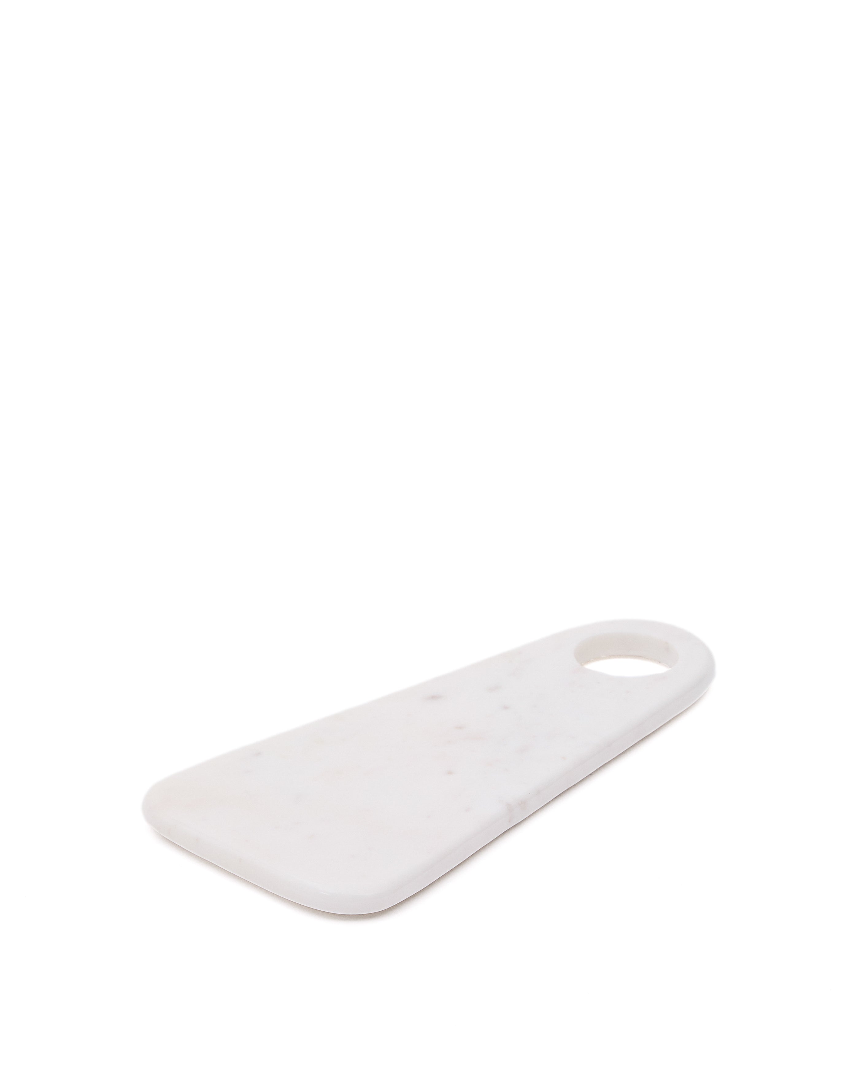 Zera serving board in white marble - Product Image