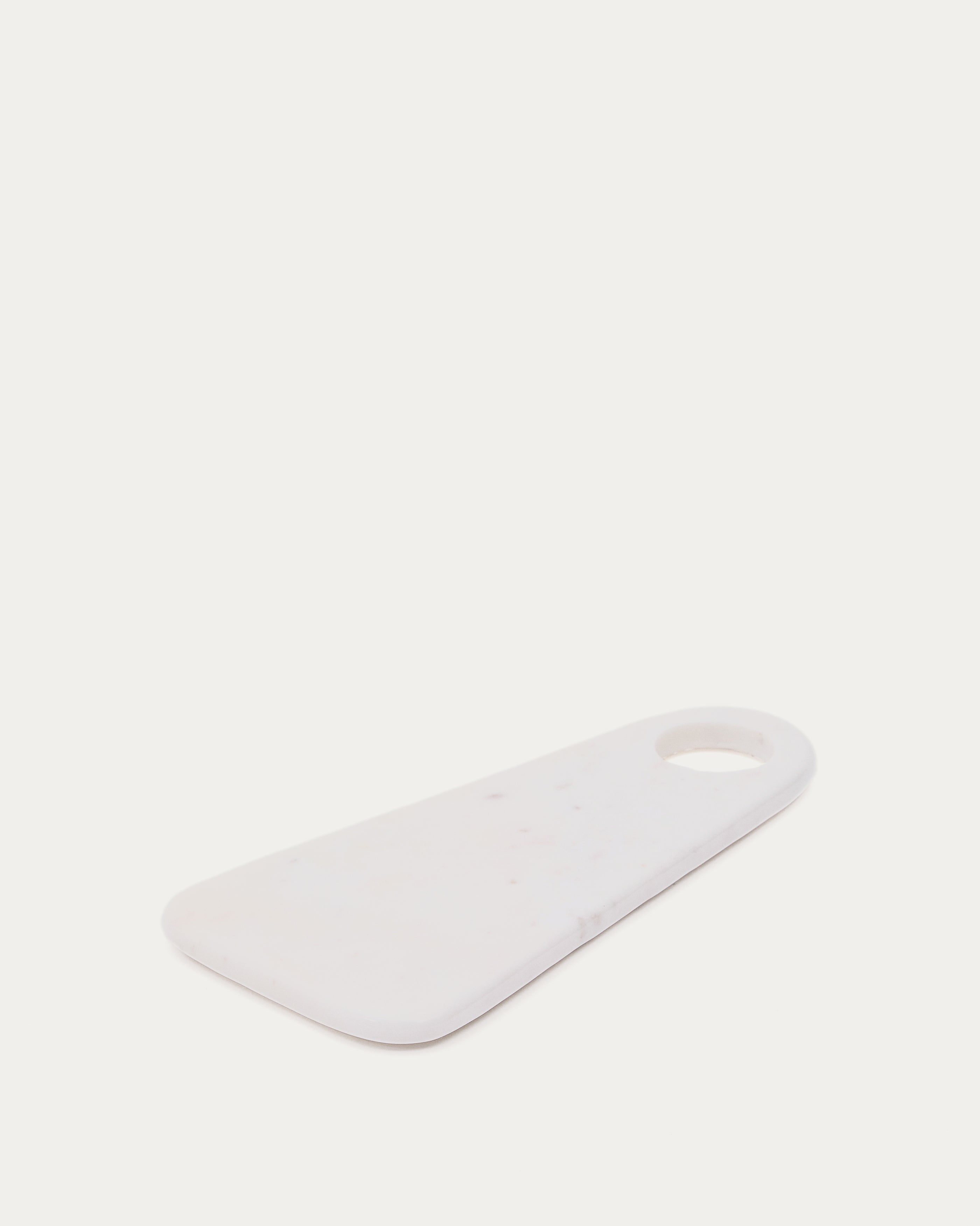 Zera serving board in white marble - Product View