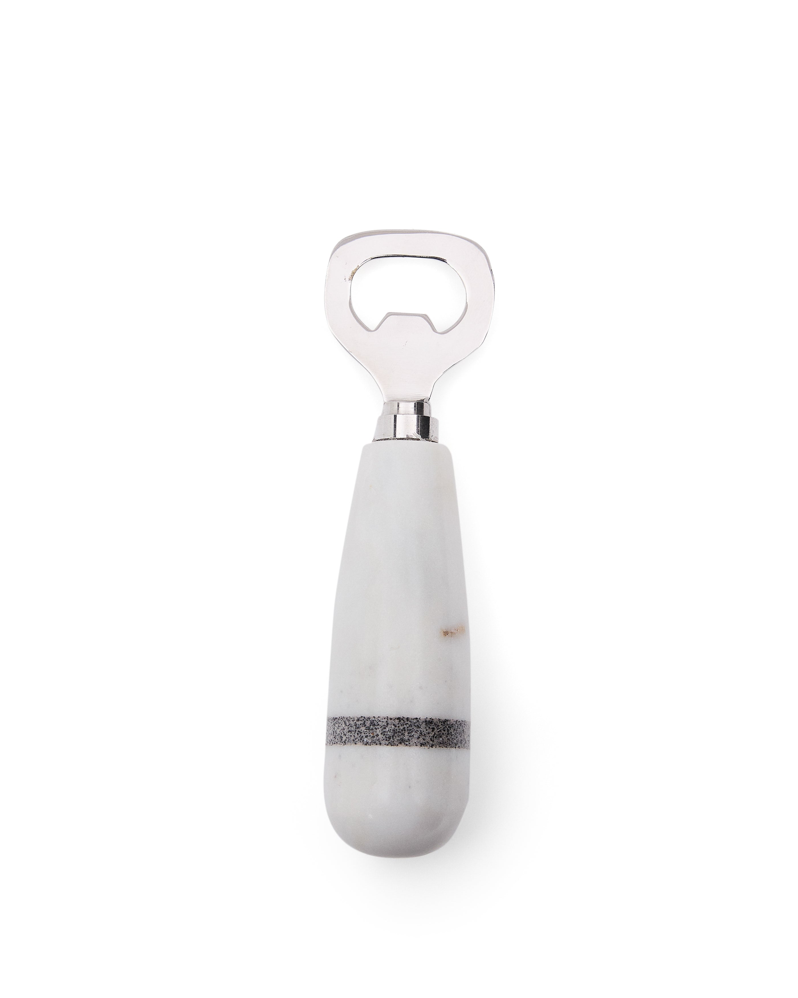 Nira opener in black and white marble - Product Image