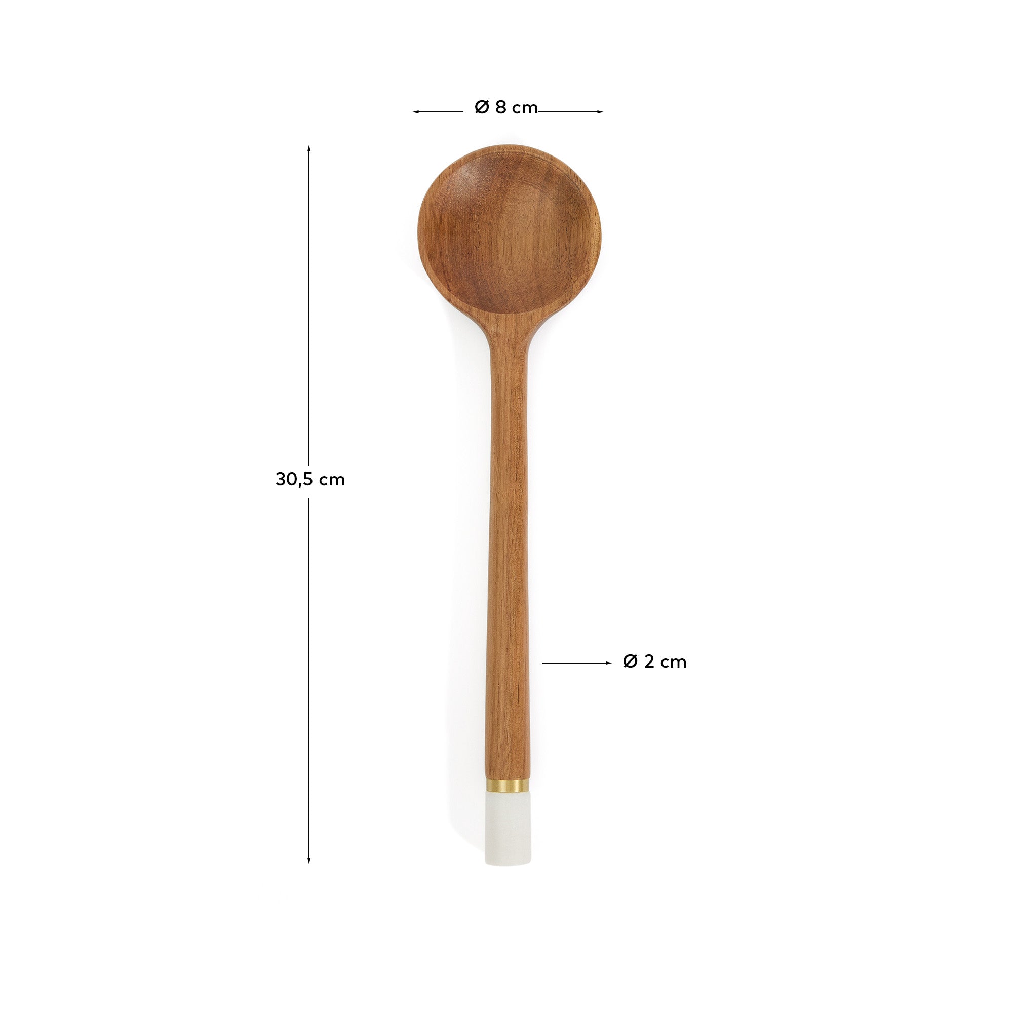 Nover kitchen utensil in acacia wood FSC 100% - Measurements