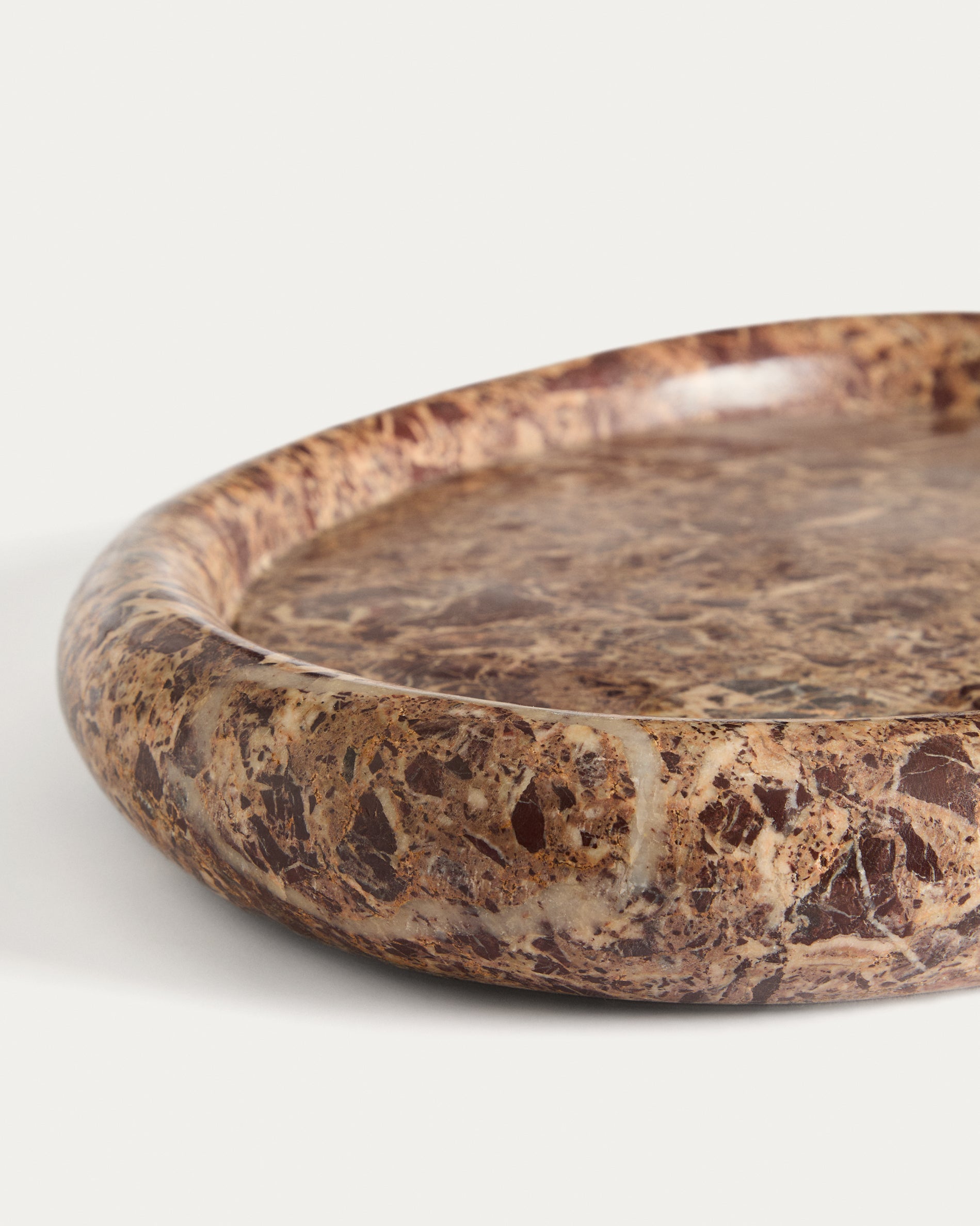 Lenorel tray in maroon marble 43 x 28 cm - Detail