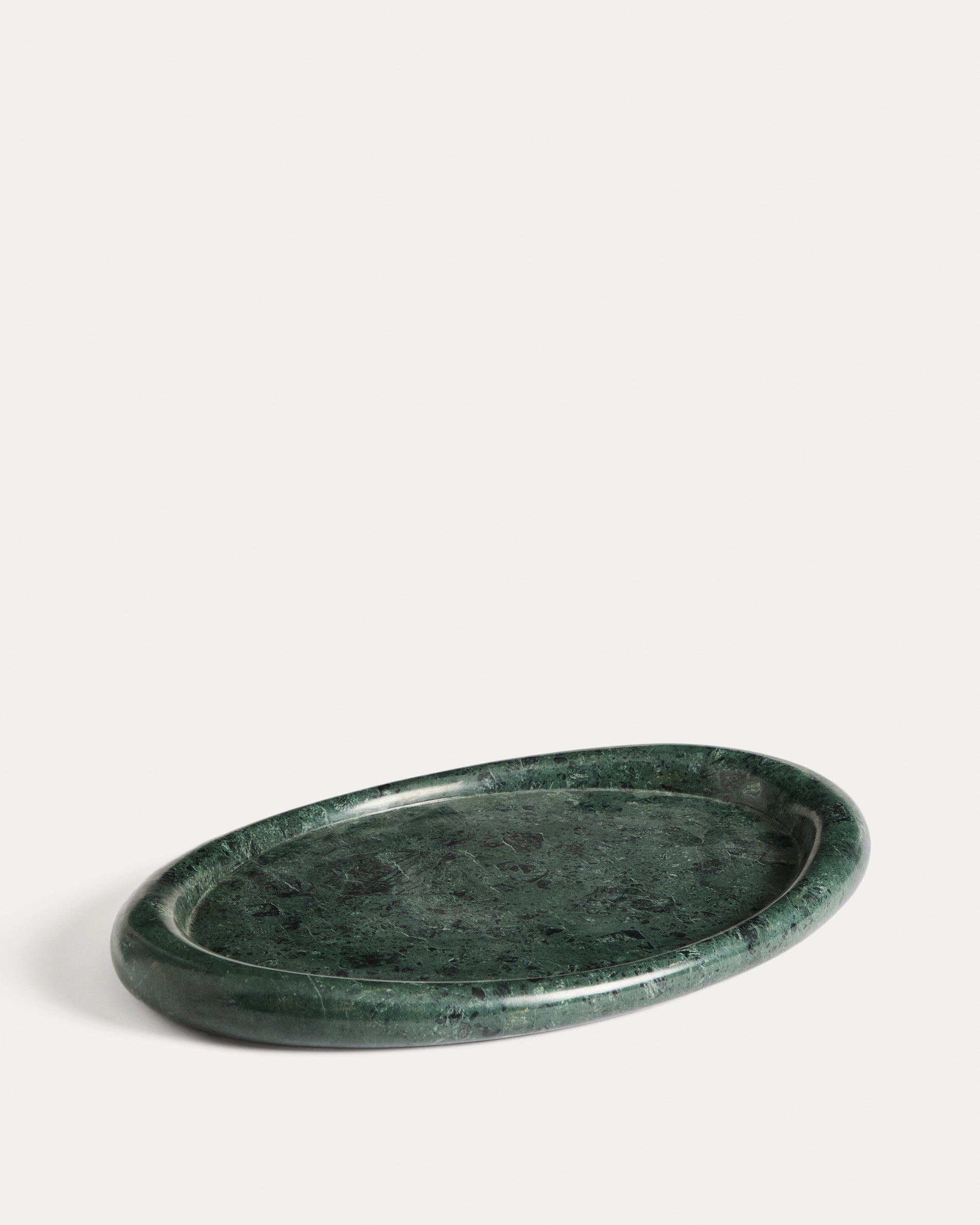 Lenorel tray in green marble 43 x 28 cm - Product View