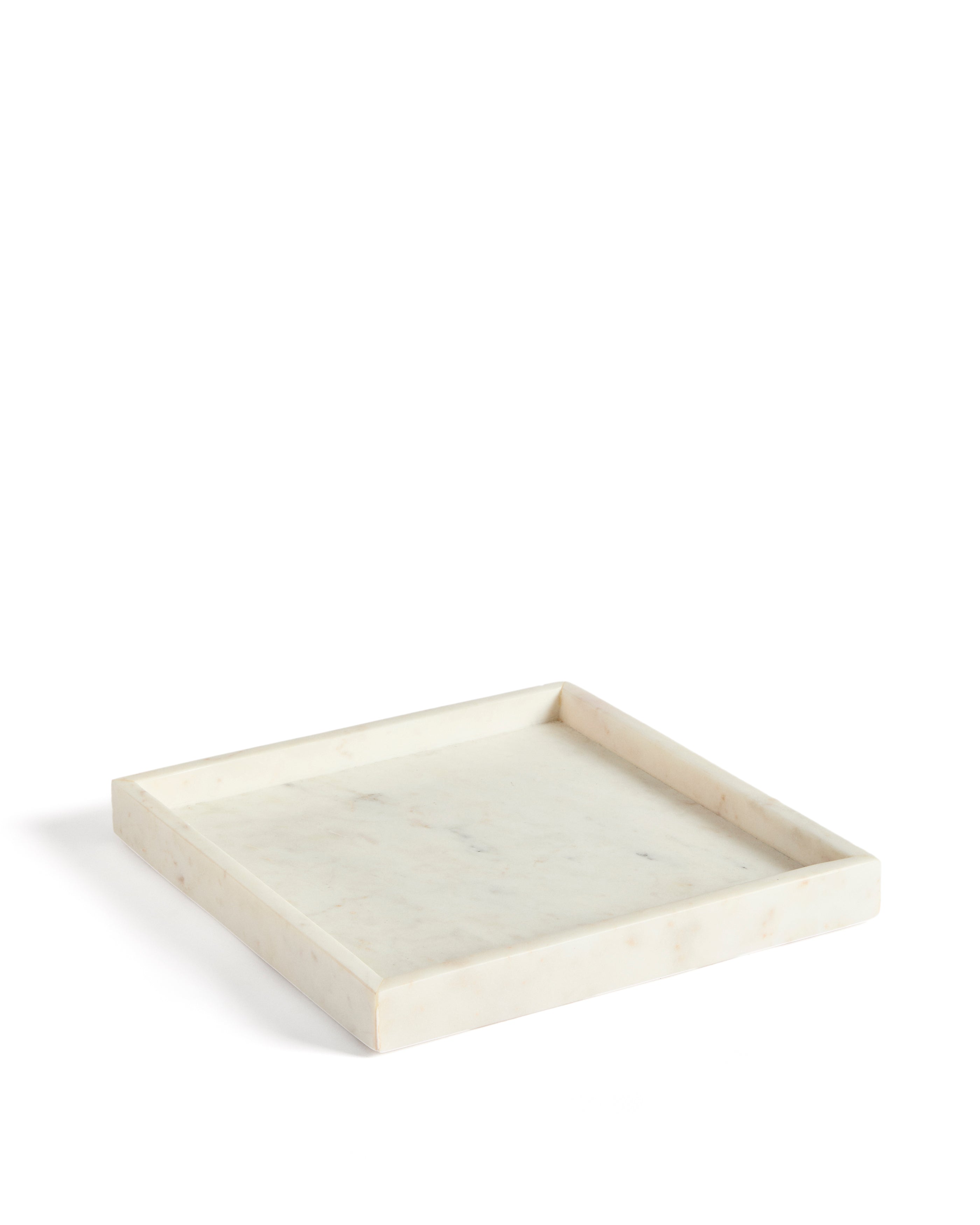 Serela tray in white marble 35 x 35 cm - Product Image