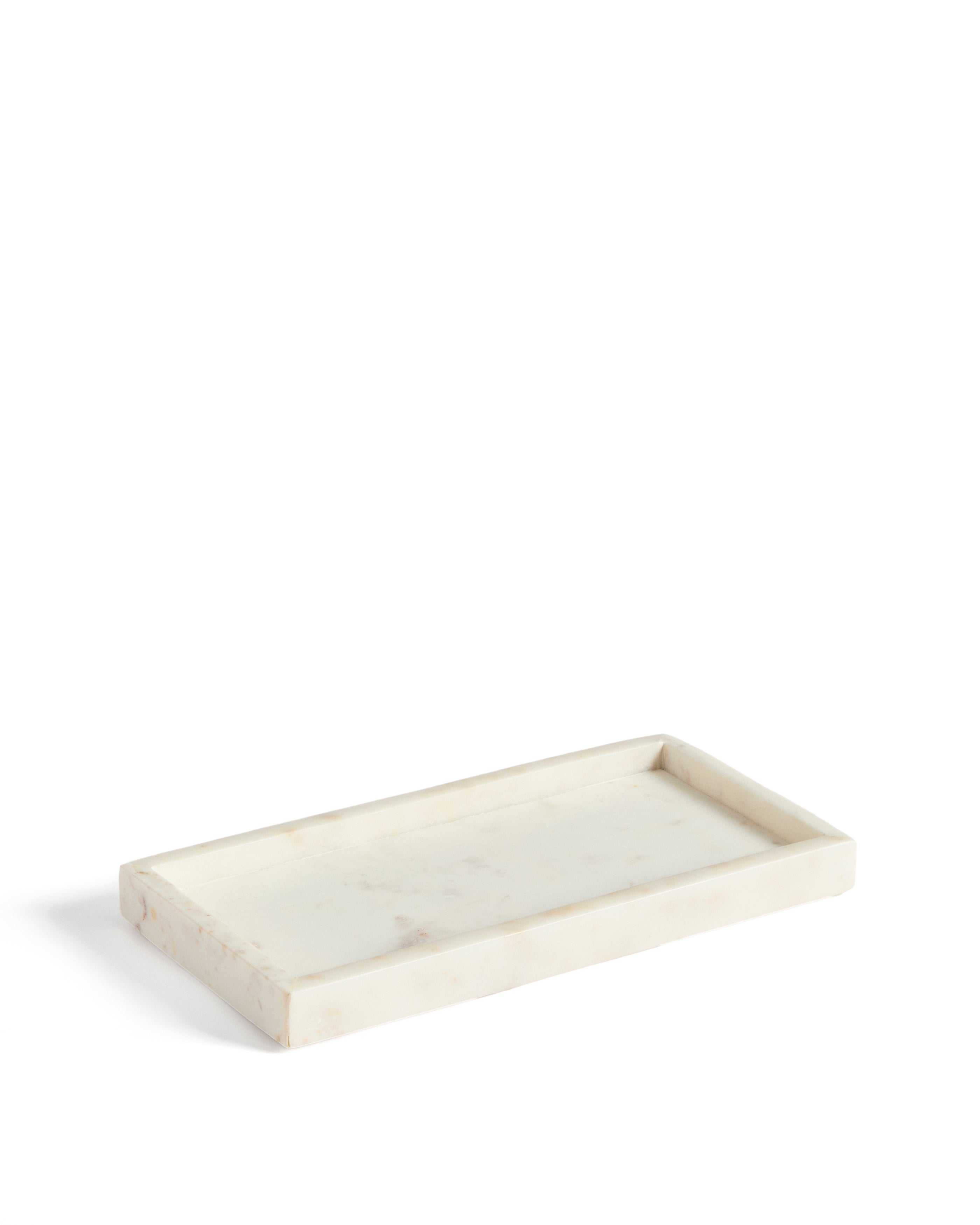 Serela tray in white marble 35 x 18 cm - Product Image