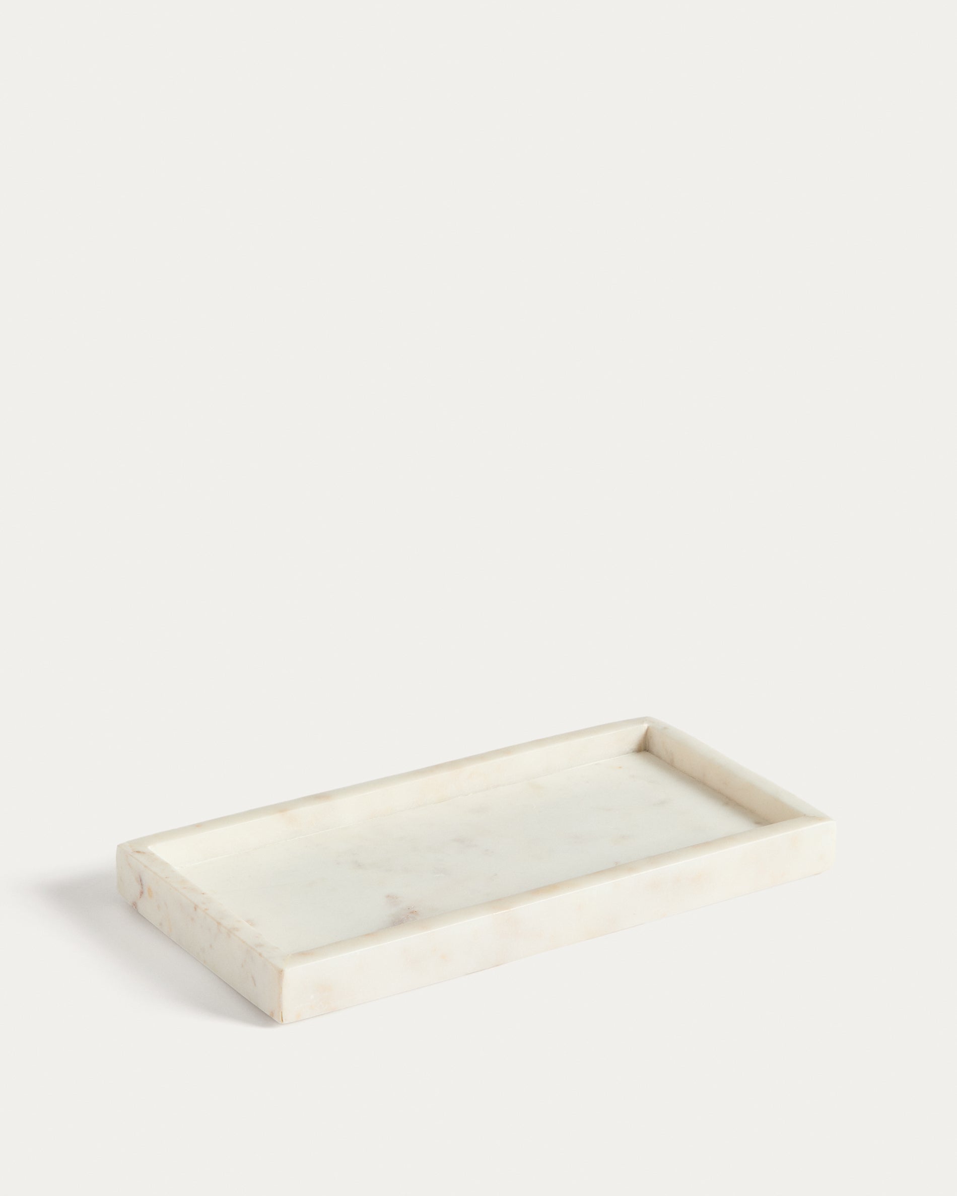 Serela tray in white marble 35 x 18 cm - Product View