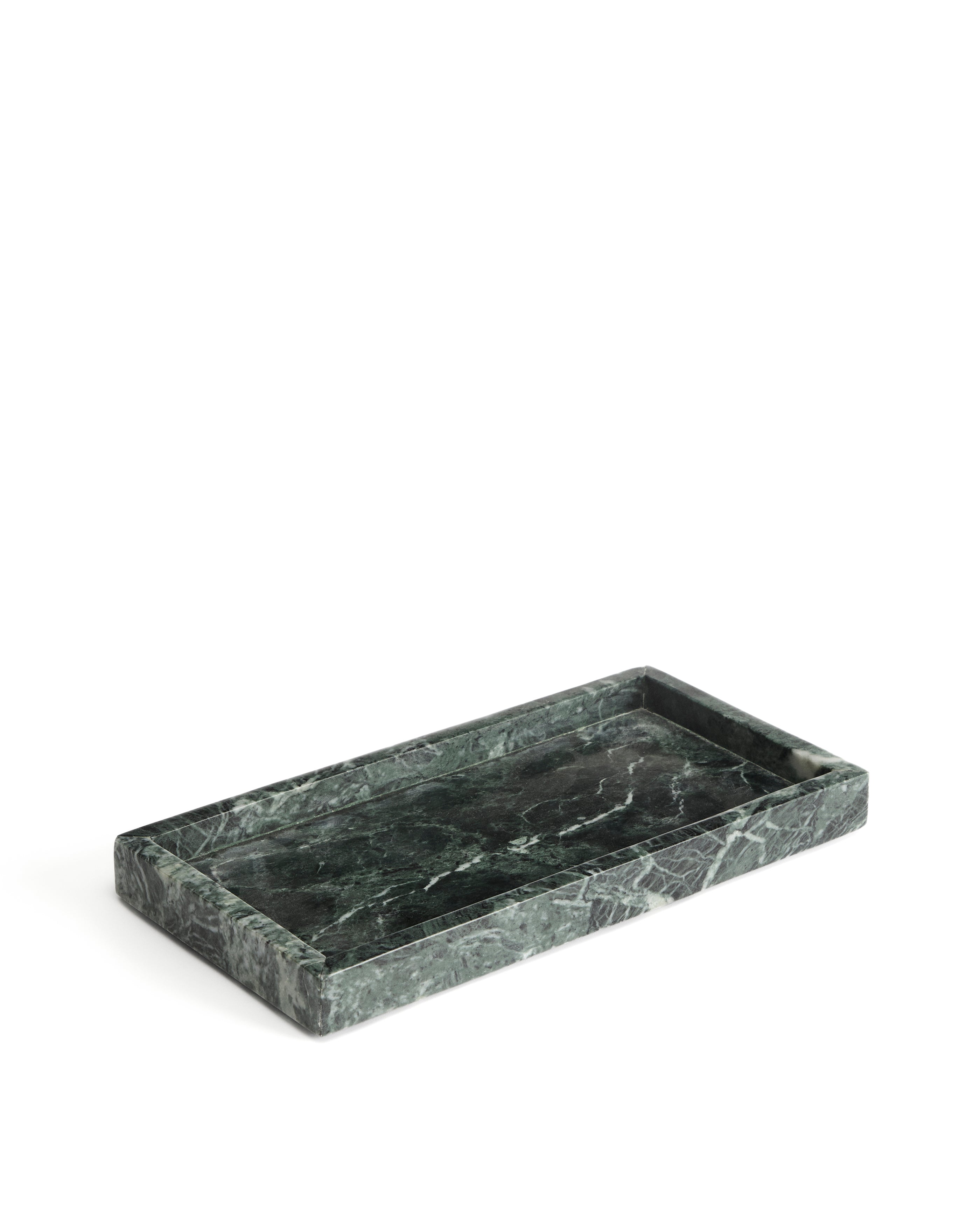 Serela tray in green marble 35 x 18 cm - Product Image