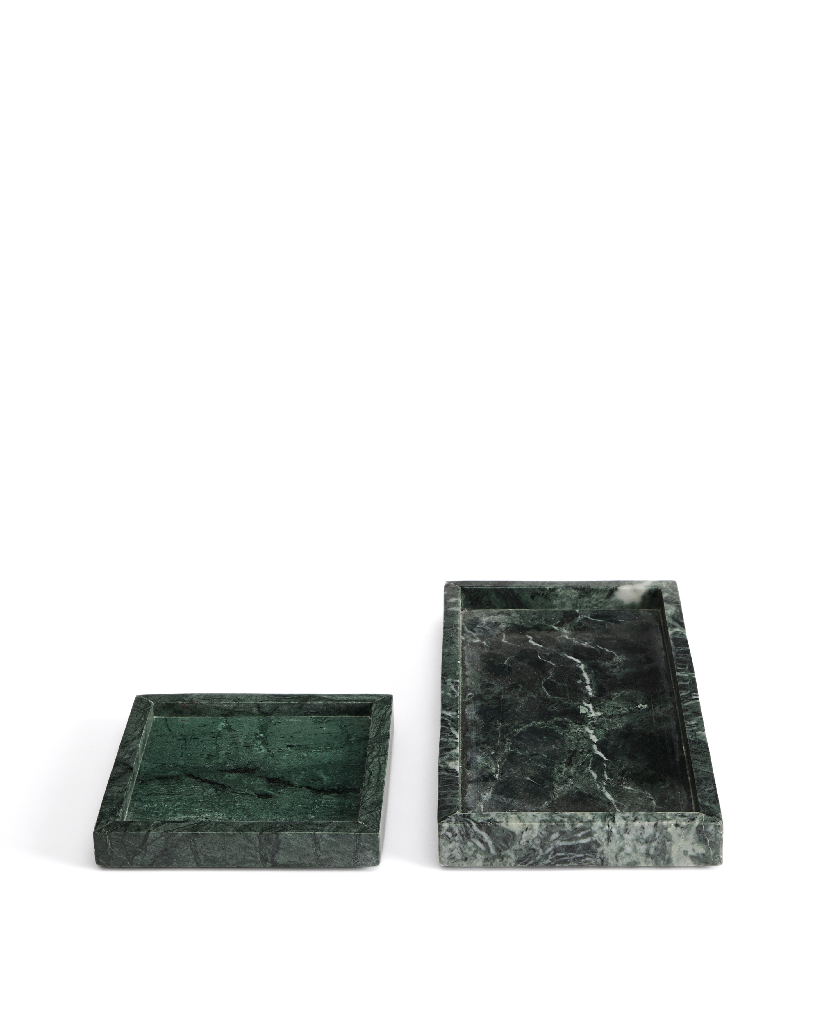 Serela tray in green marble 35 x 18 cm - Product Image
