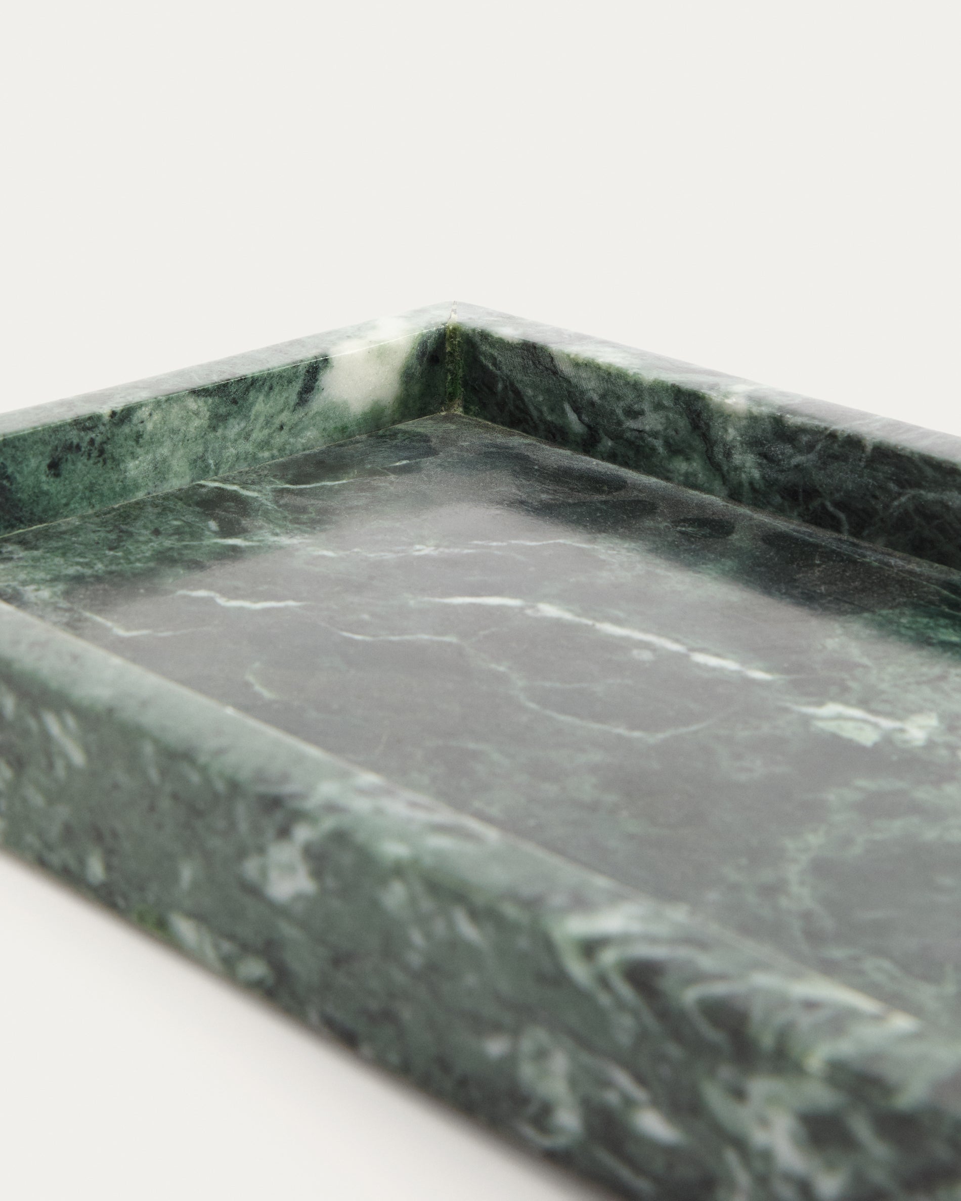 Serela tray in green marble 35 x 18 cm - Detail