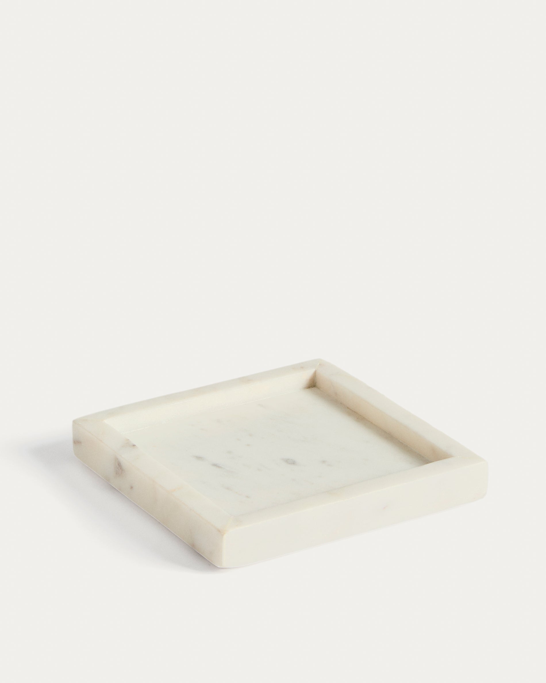 Serela tray in white marble 18 x 18 cm - Product View