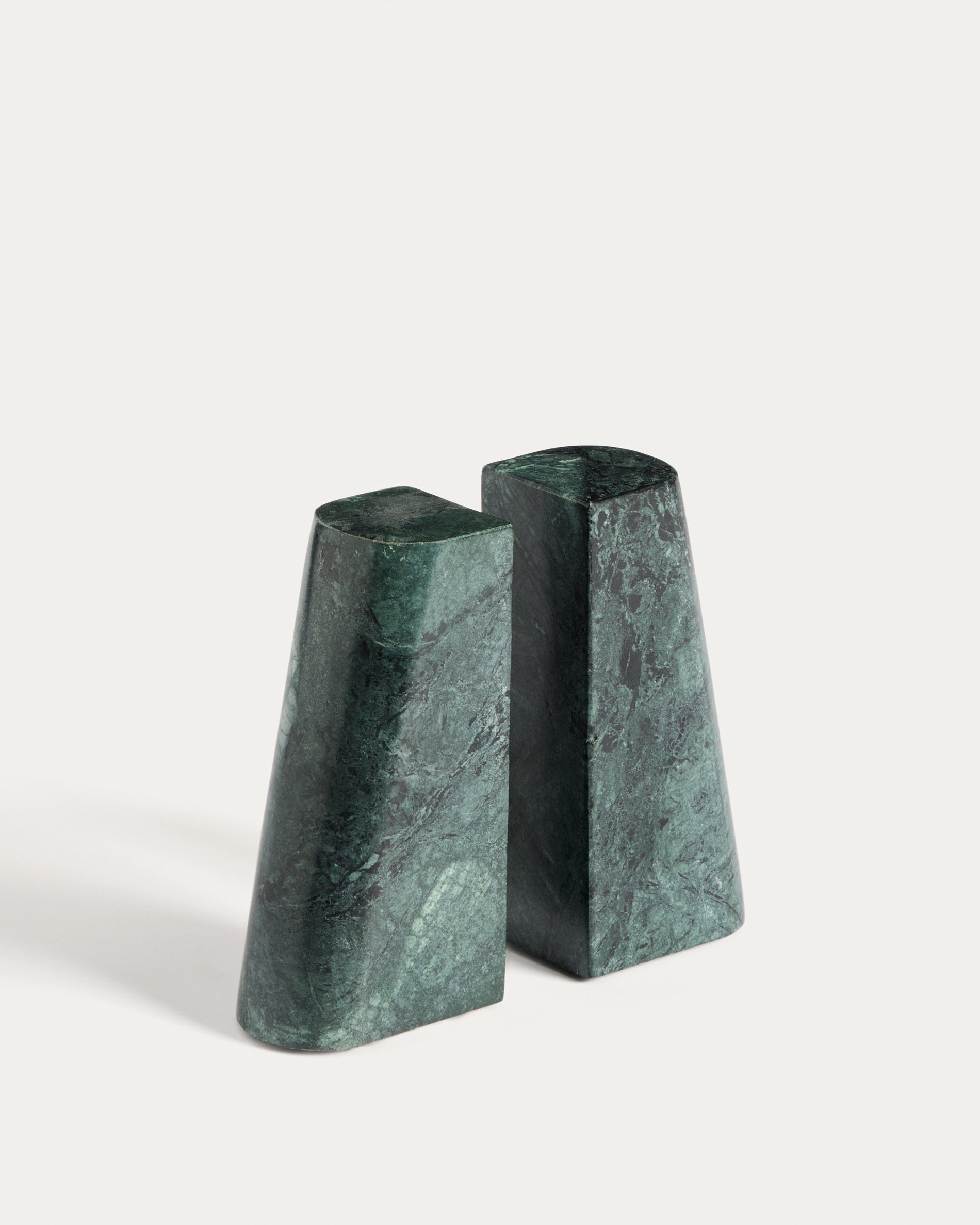 Serela bookend in green marble - Product View