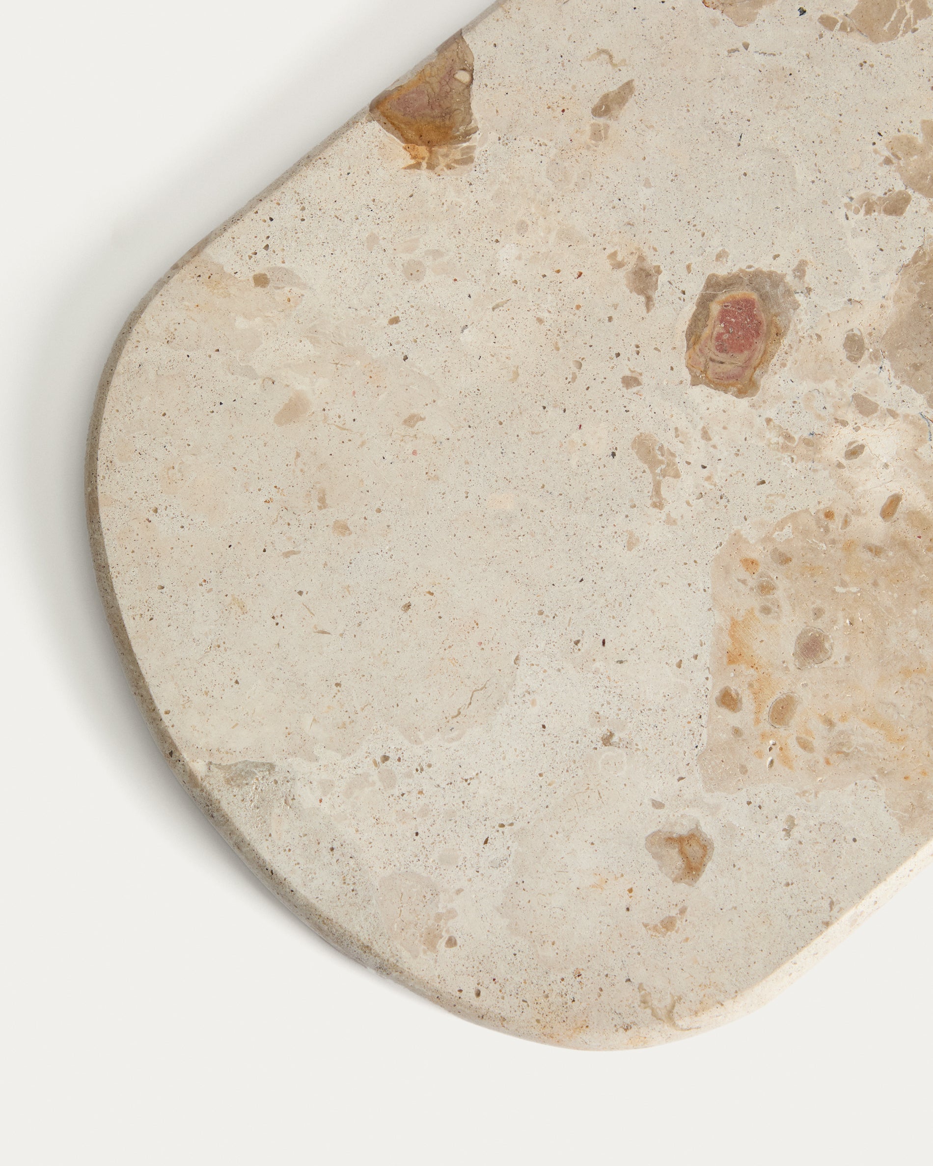 Orlina tray in beige marble 35 x 23 cm - Detail