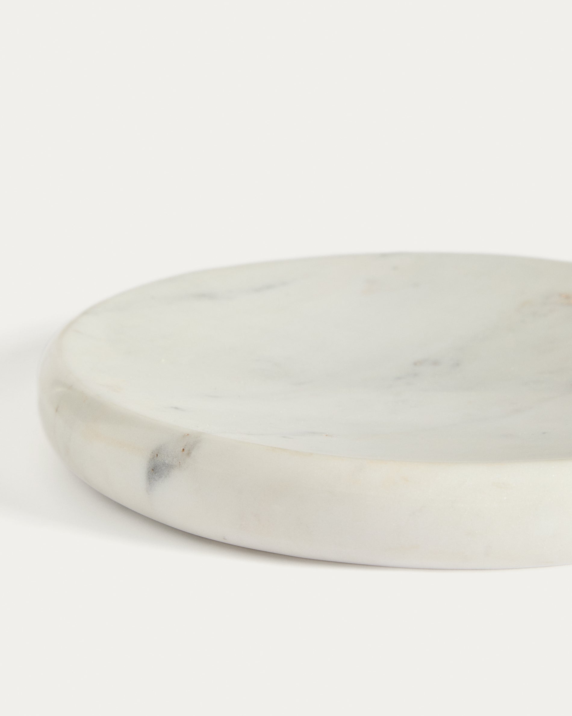 Obena tray in white marble Ø 25 cm - Detail