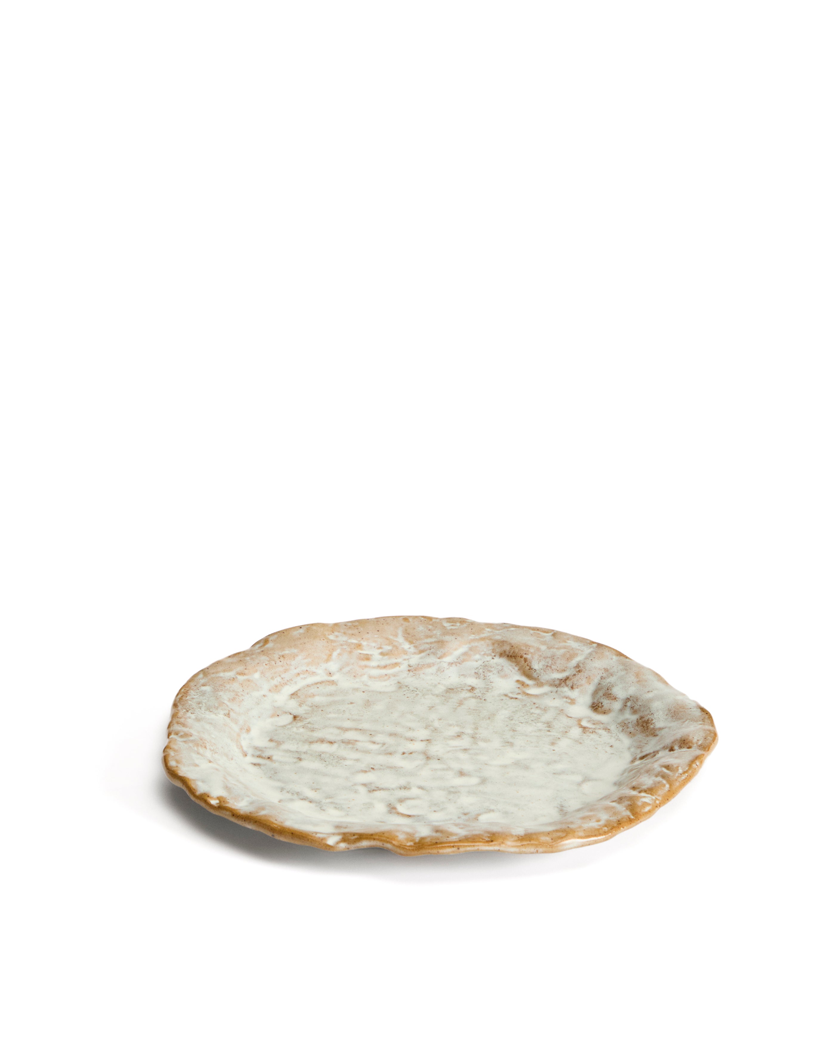 Alenia dessert plate in grey ceramic - Product Image