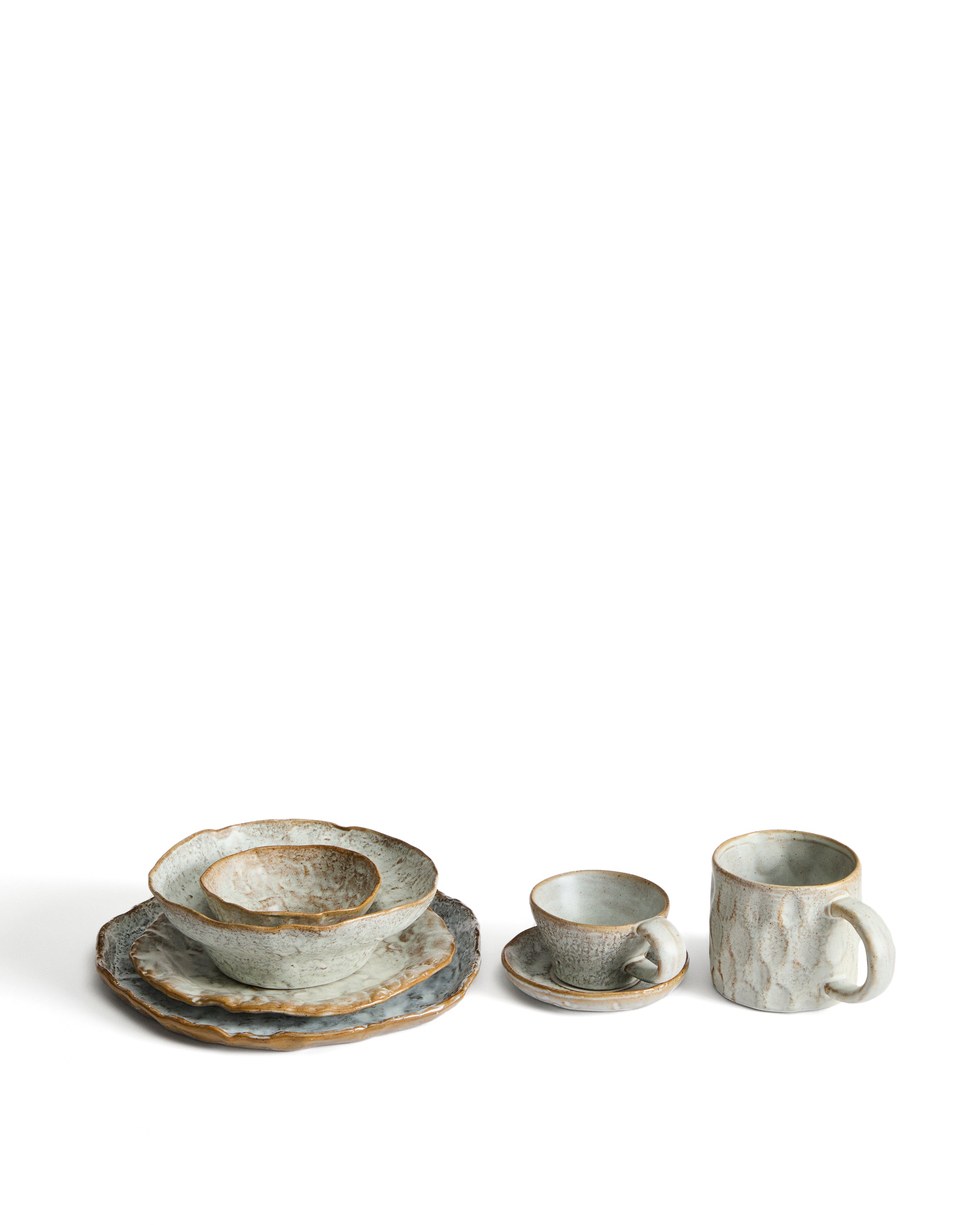 Alenia mug in grey ceramic - Product Image
