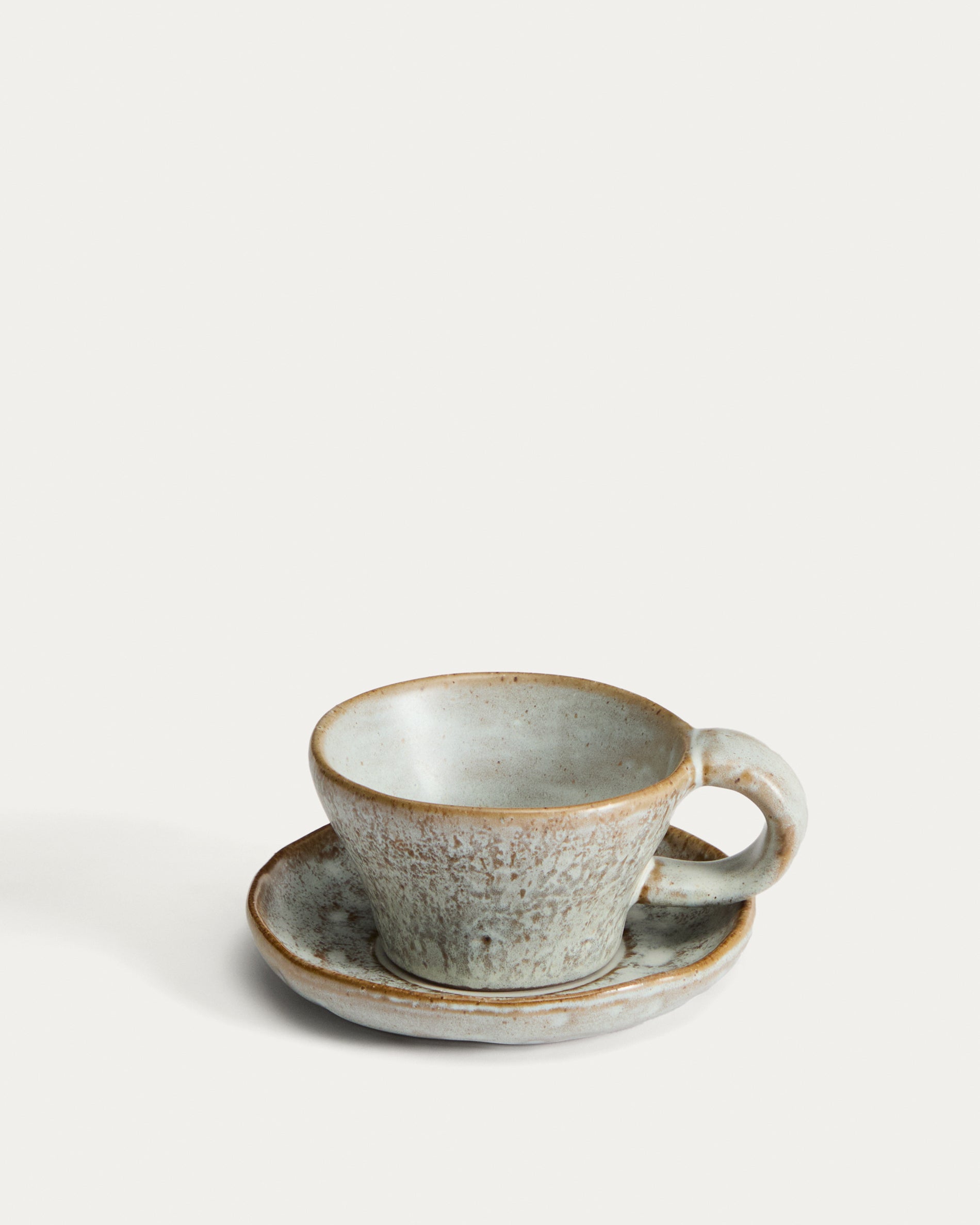 Alenia mug in grey ceramic - Product View
