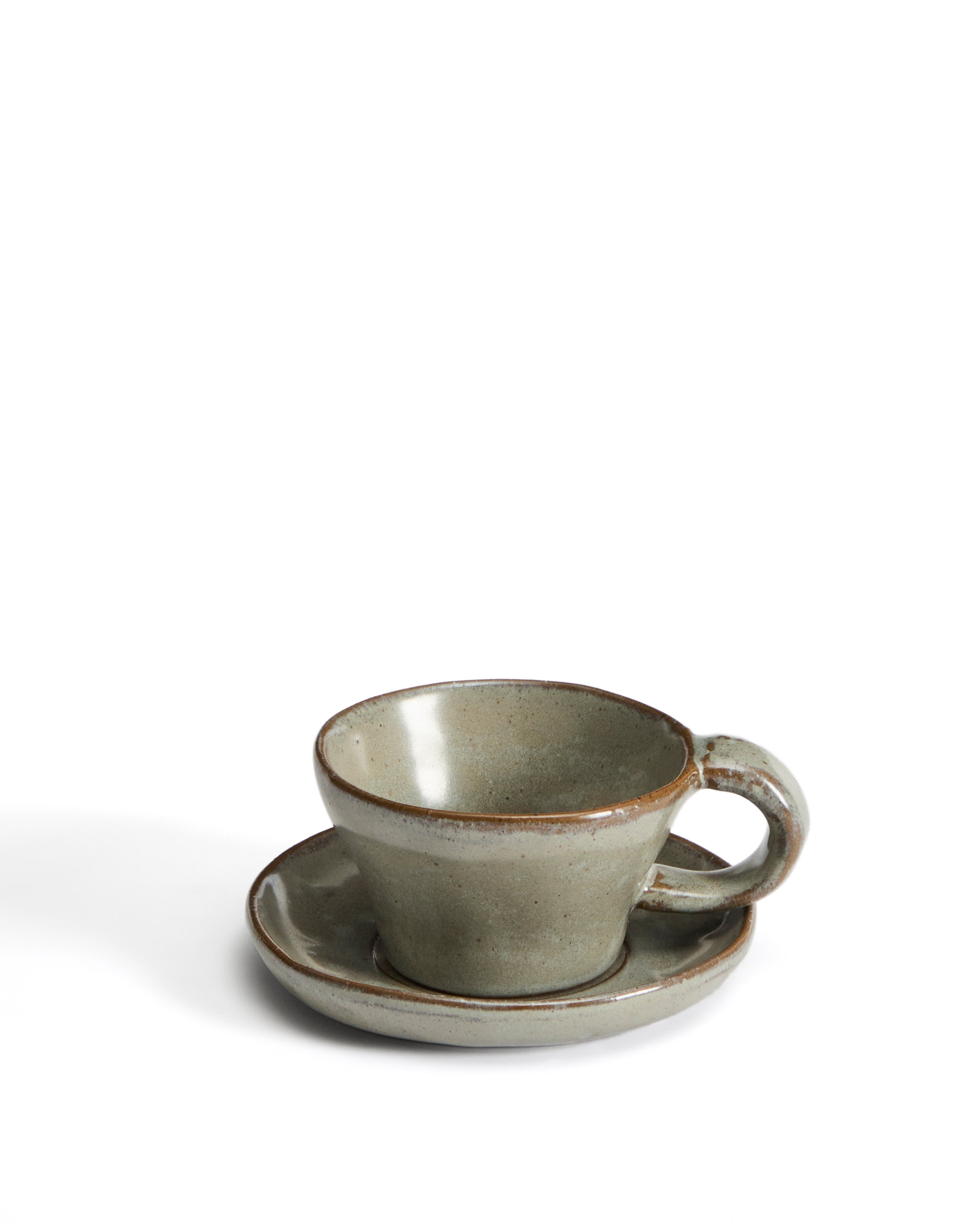 Alenia brown ceramic mug - Product Image
