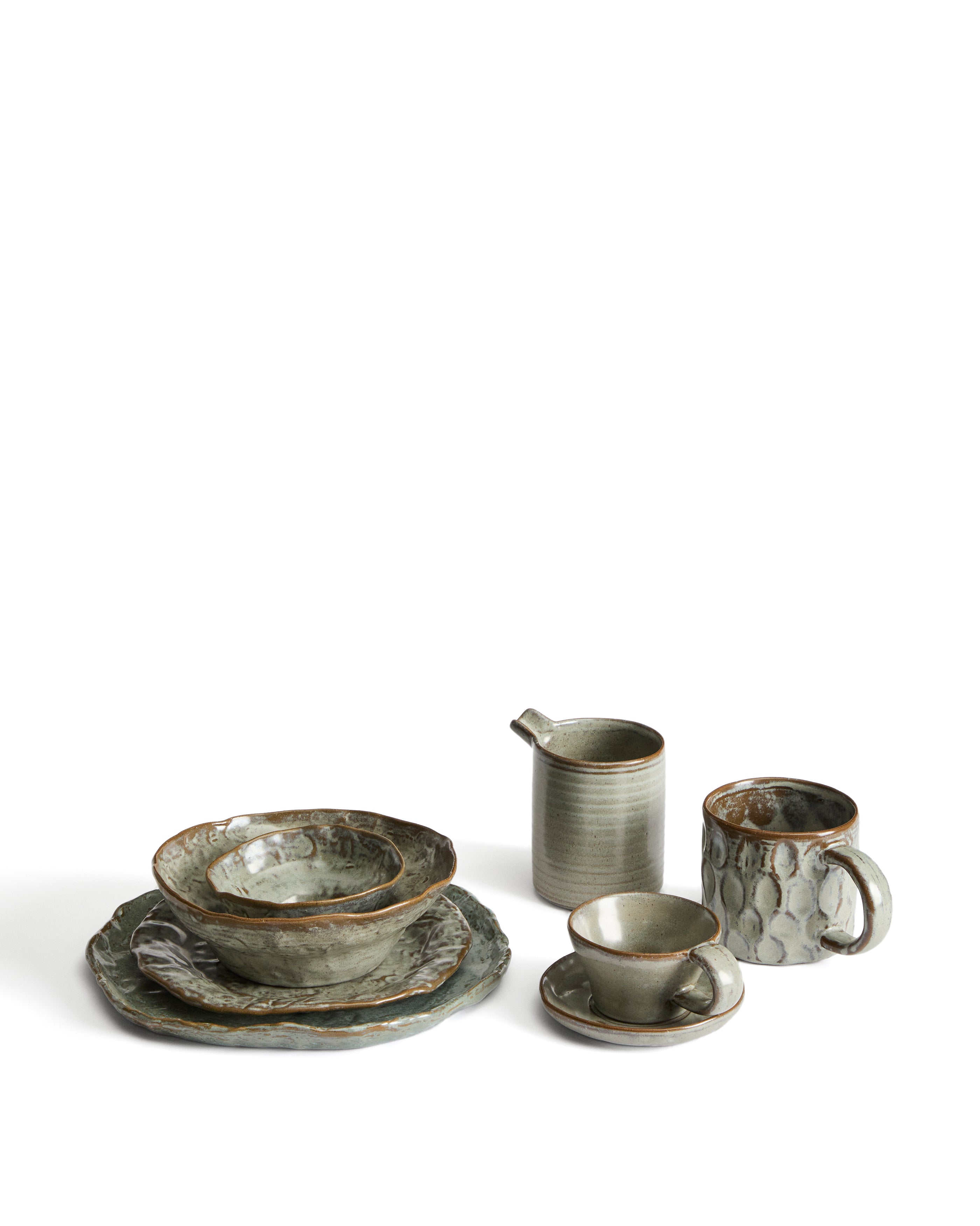 Alenia brown ceramic mug - Product Image