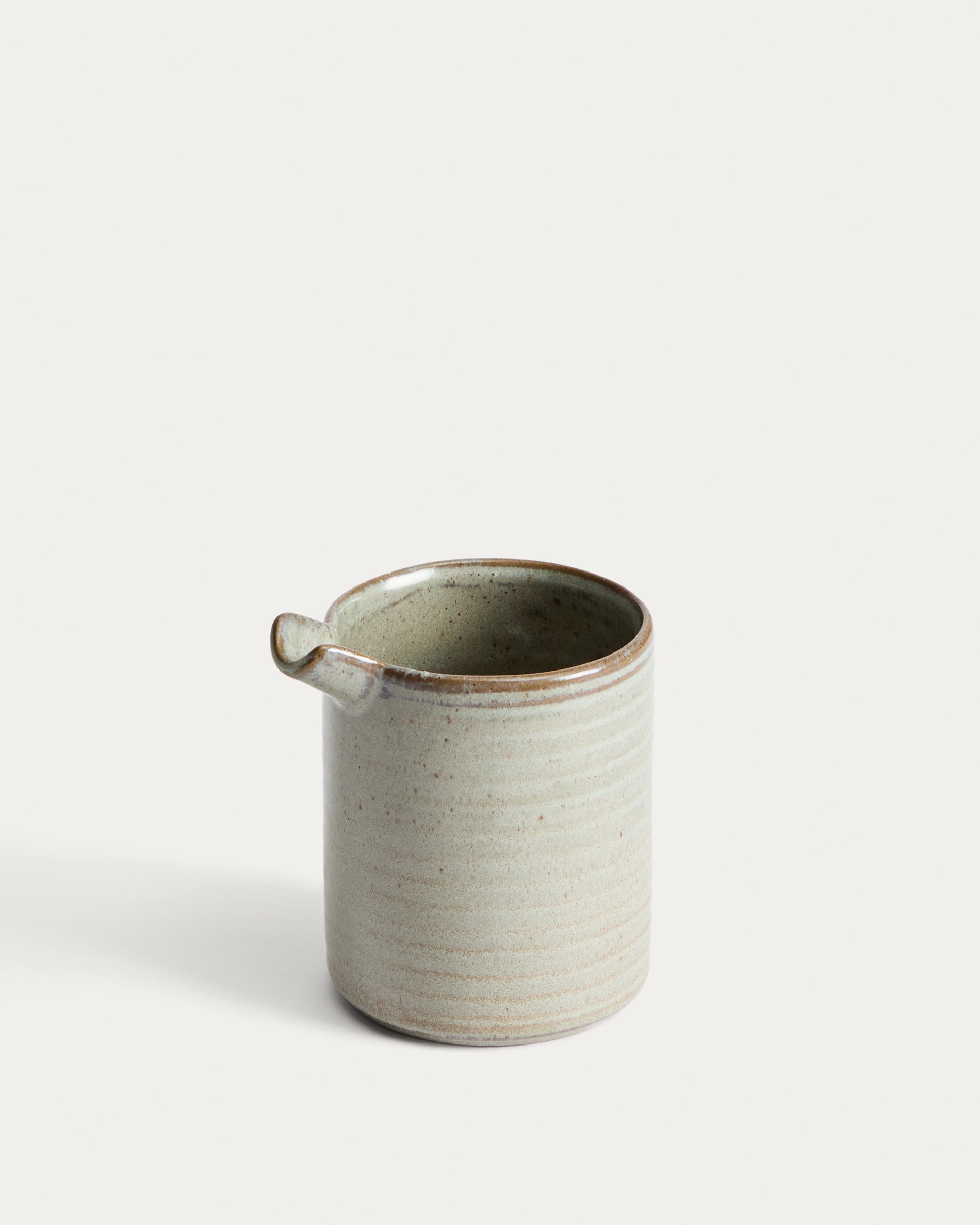 Alenia brown ceramic mug - Product View