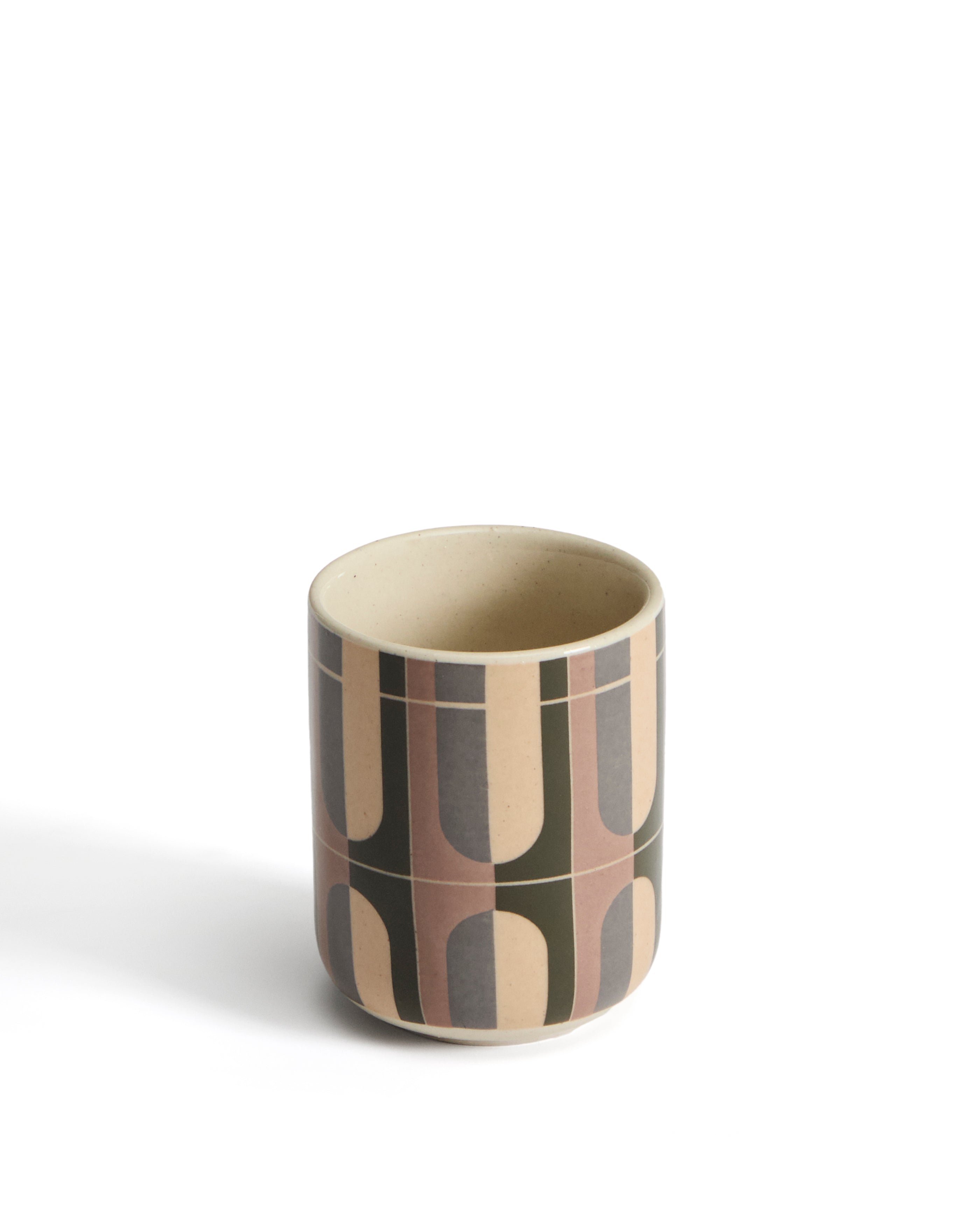 Julnet mug in brown ceramic - Product Image