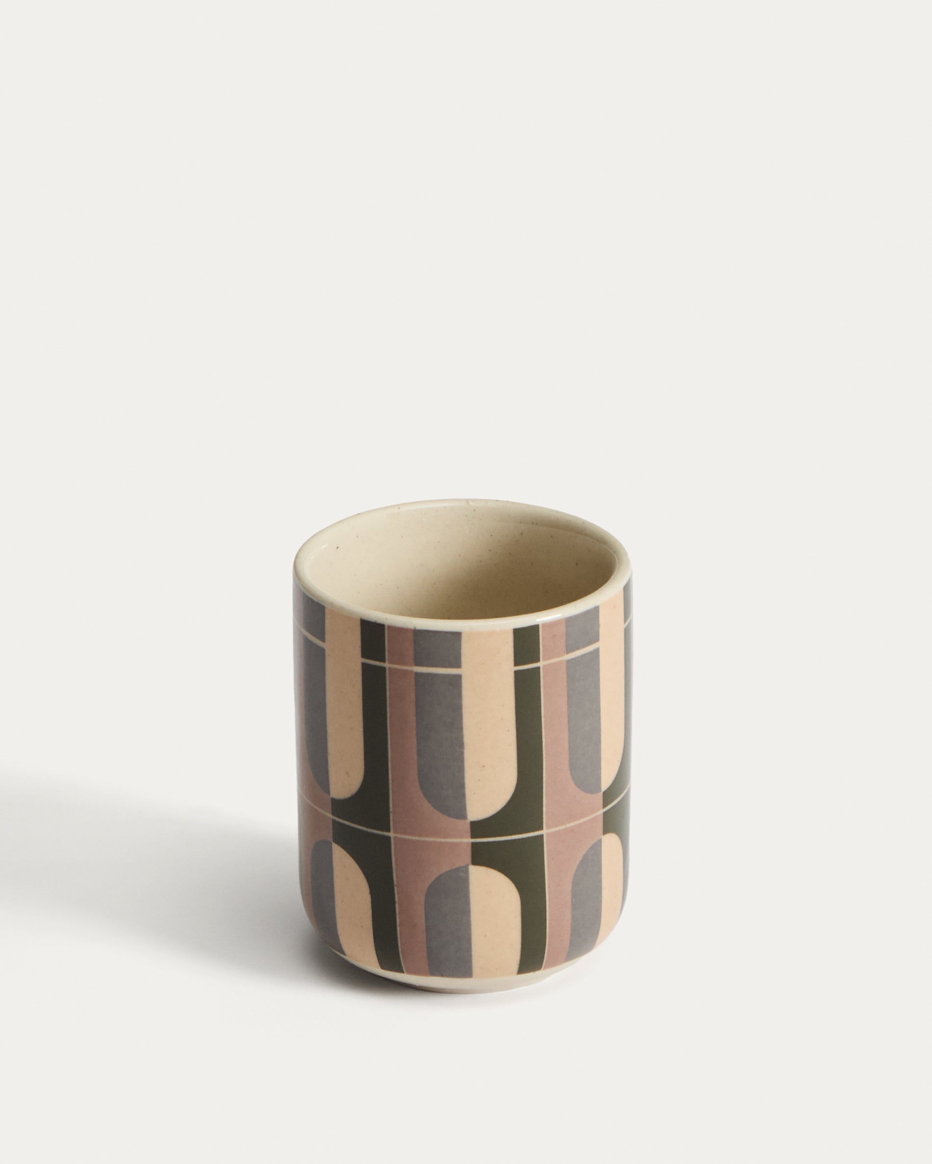Julnet mug in brown ceramic - Product View