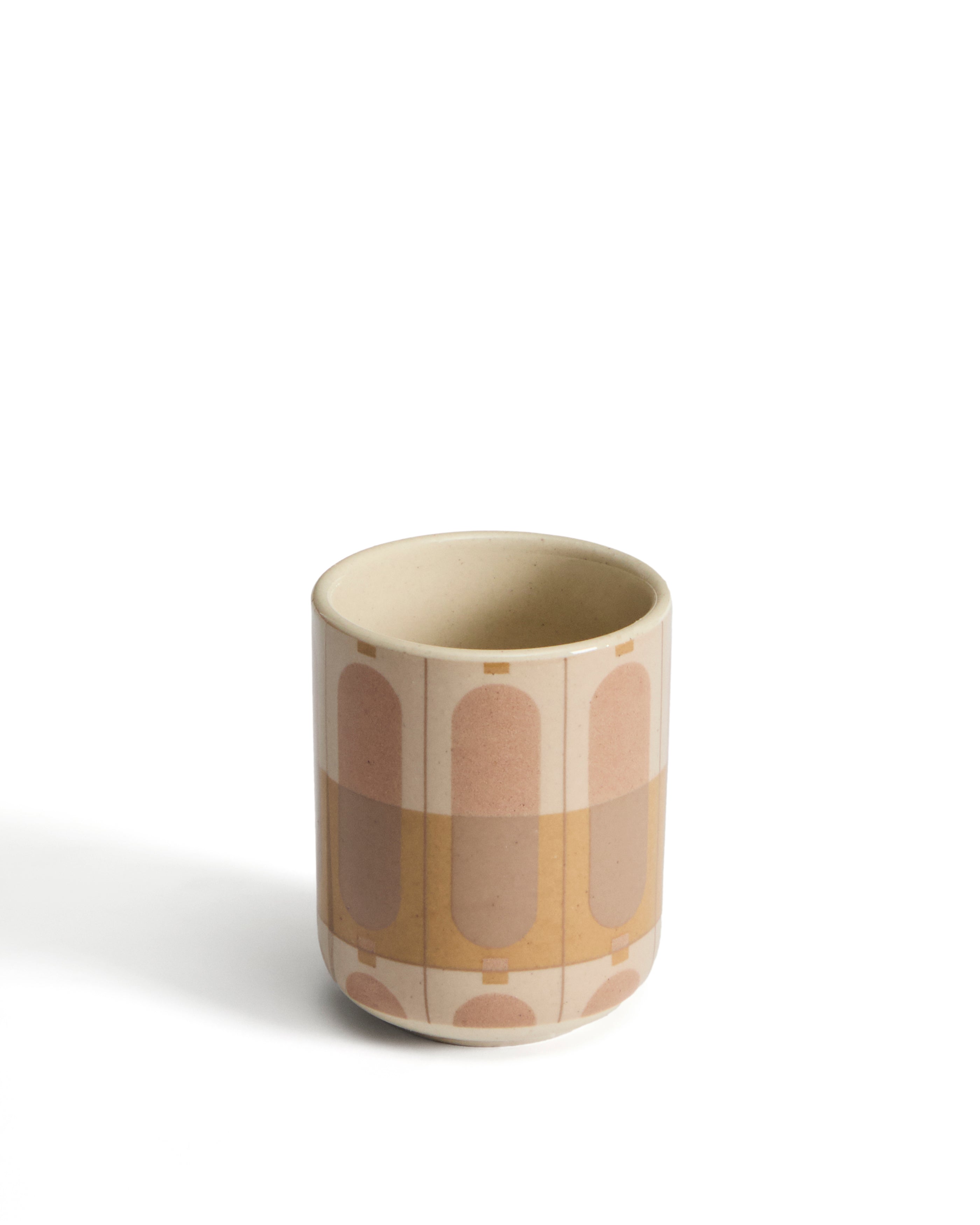 Julnet mug in beige ceramic - Product Image