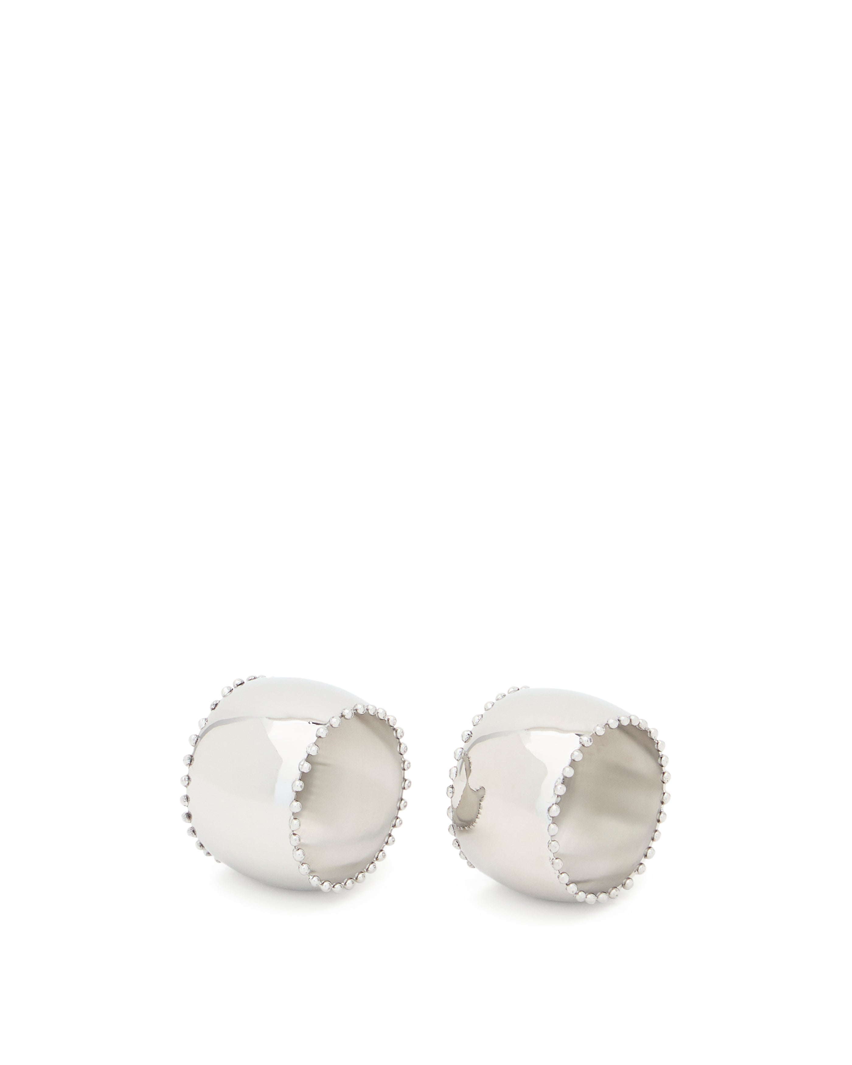 Nirela set of 2 stainless steel napkin rings - Product Image